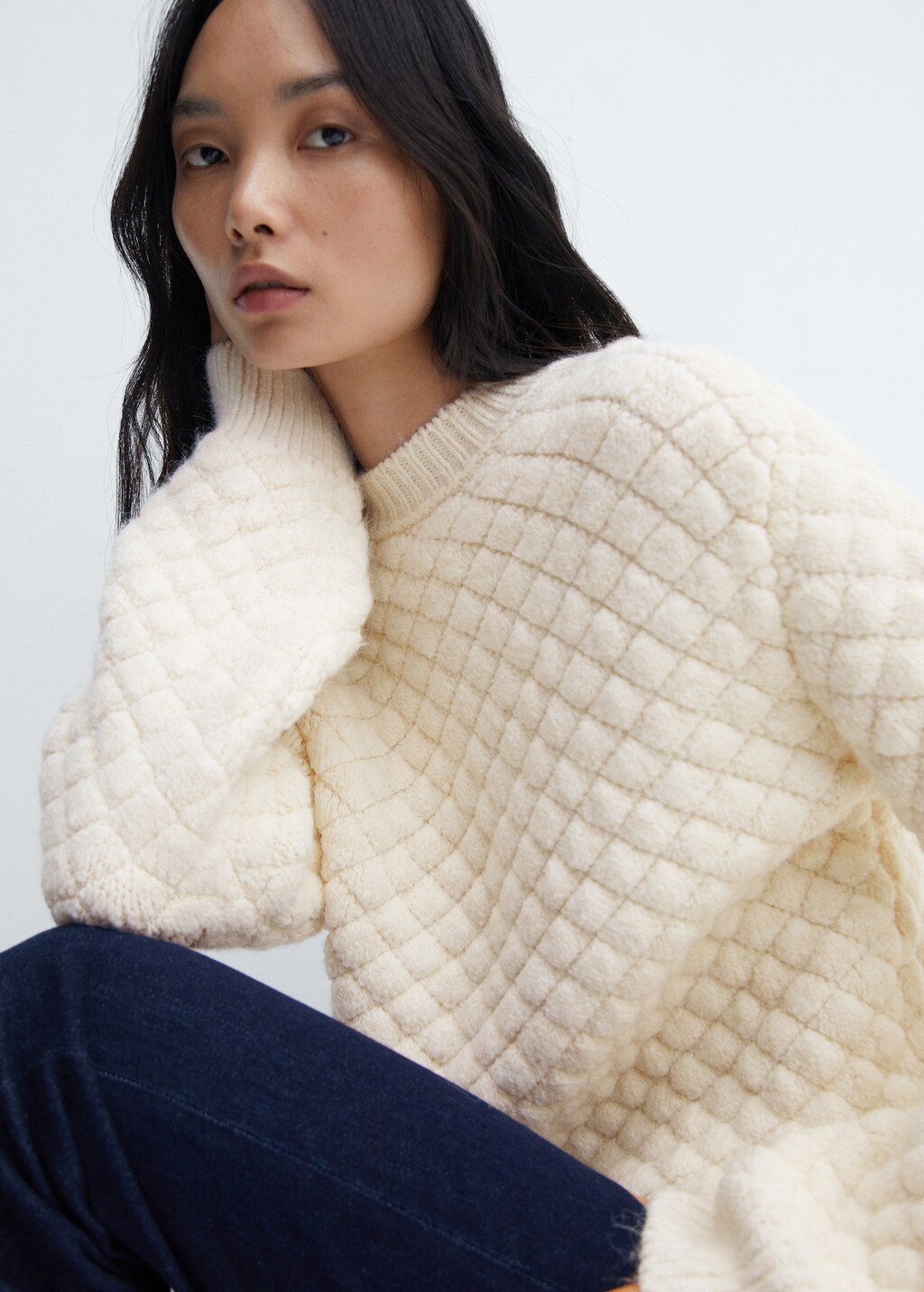 Oversize knit sweater - Details of the article 2