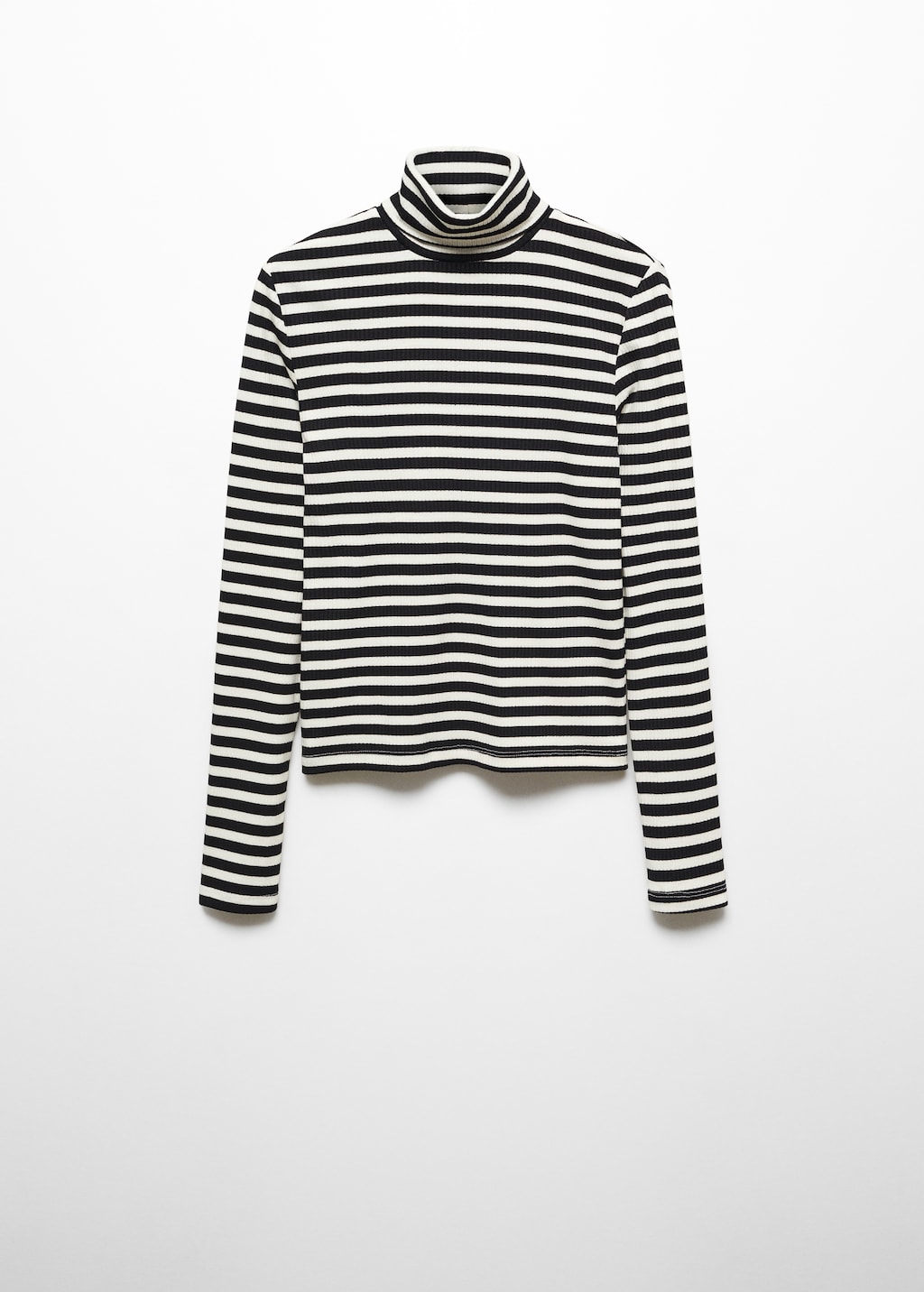 Striped turtleneck T-shirt - Article without model