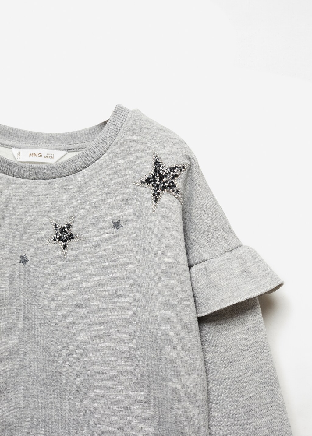 Bedrucktes Sweatshirt mit Volants - Detail des Artikels 8