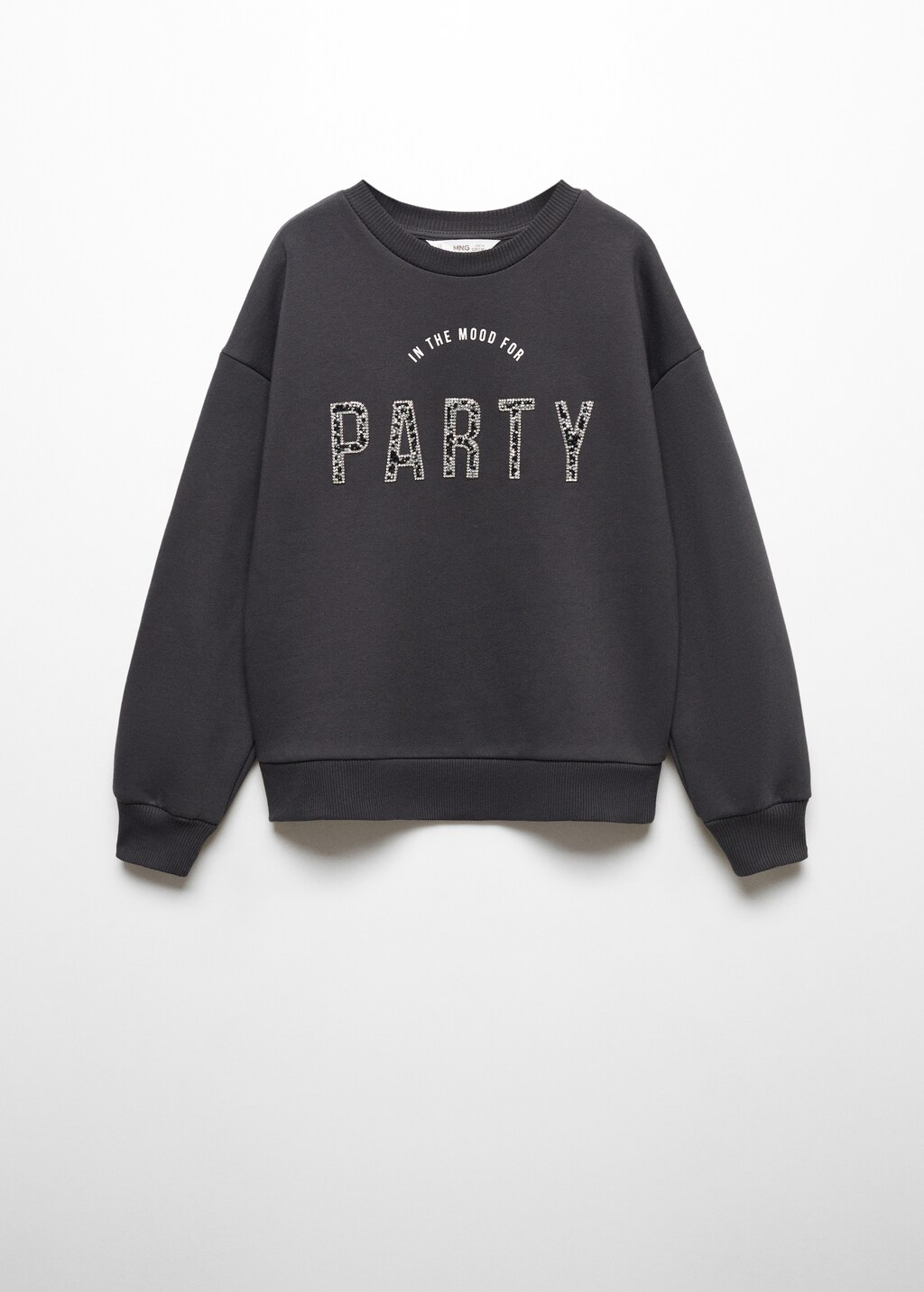 Sequin message sweatshirt - Article without model