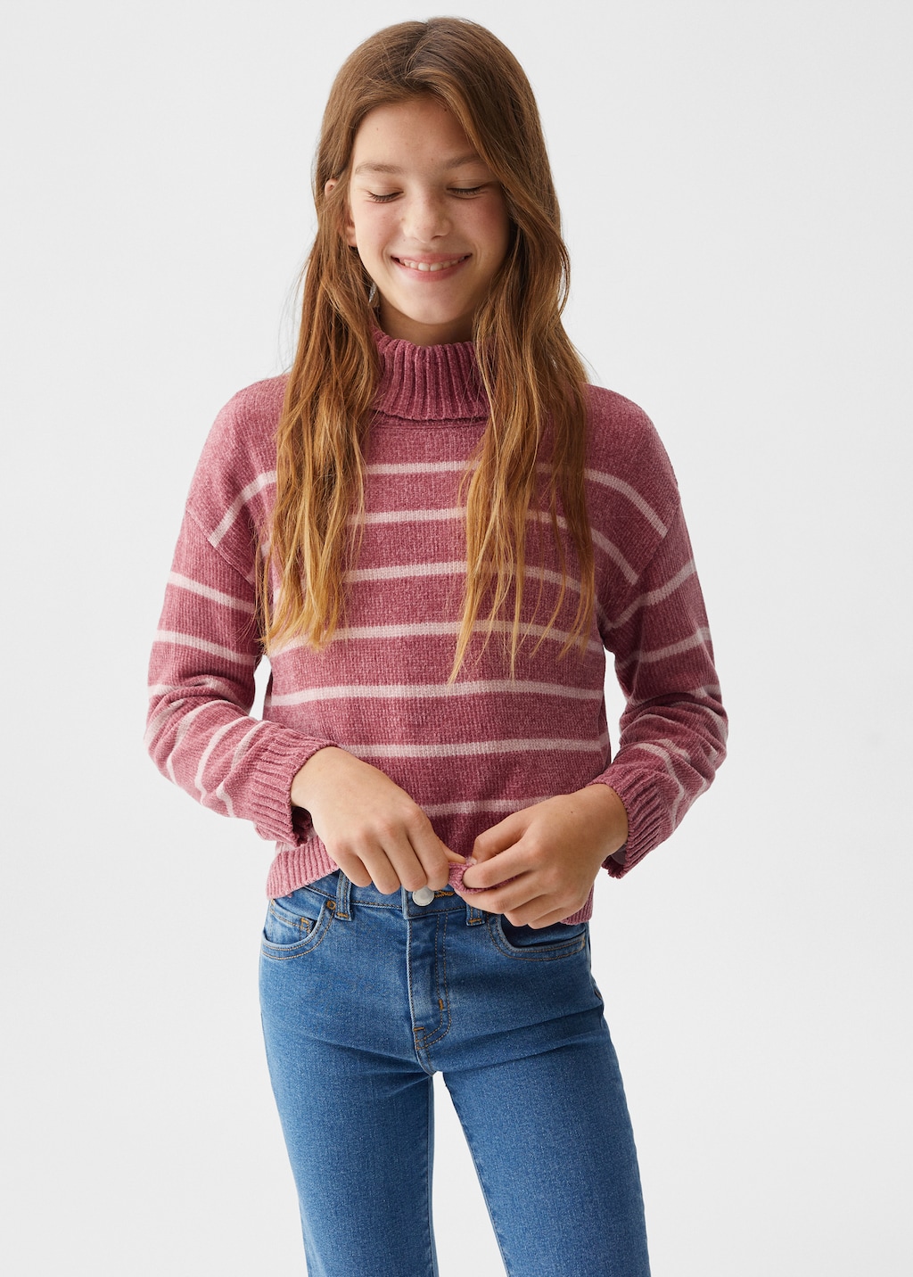 Knit striped sweater - Medium plane