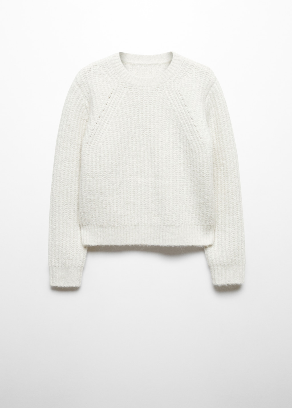 Round-neck knitted sweater - Article without model