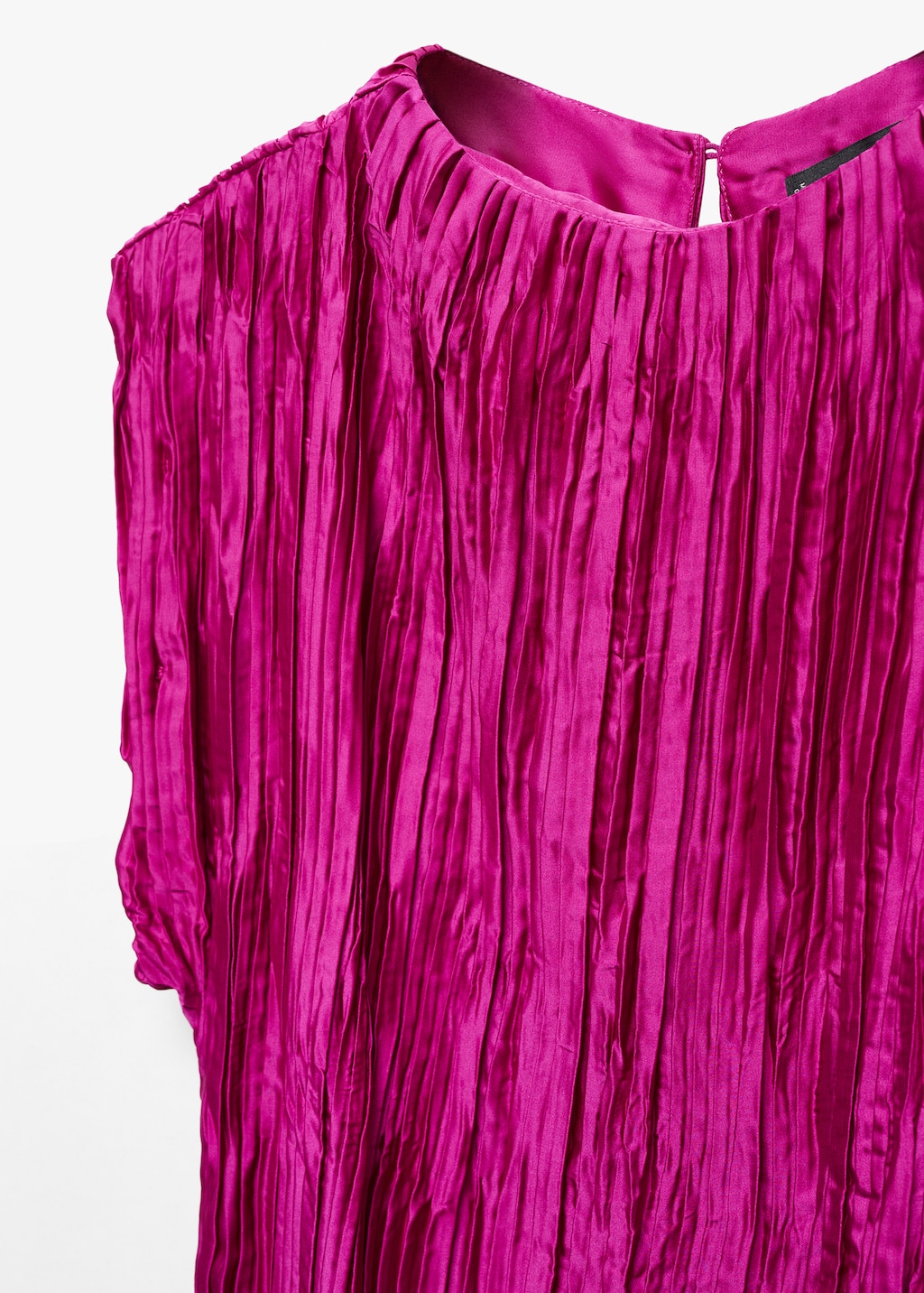 Satin pleated blouse - Details of the article 8