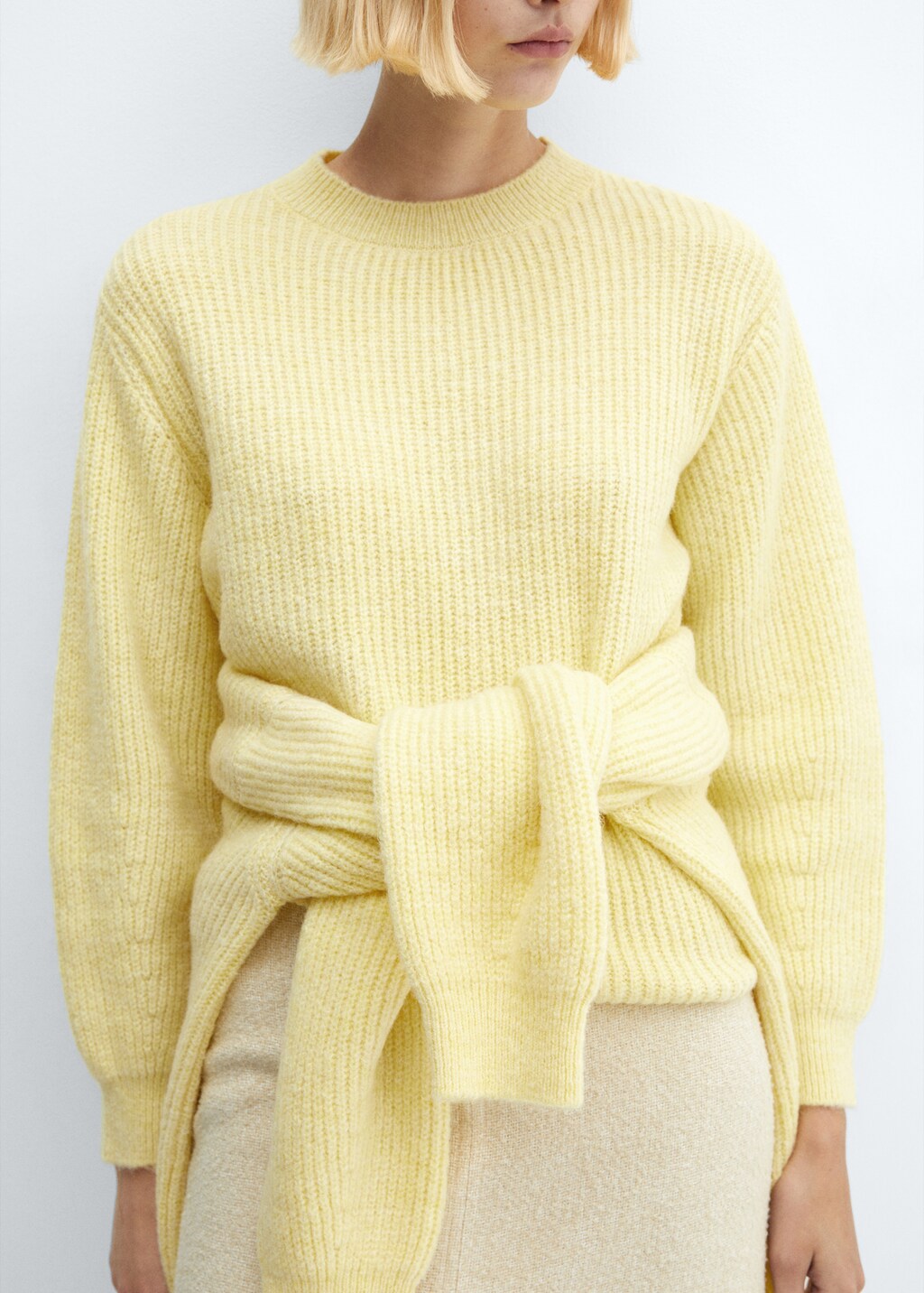 Round-neck knitted sweater - Details of the article 6