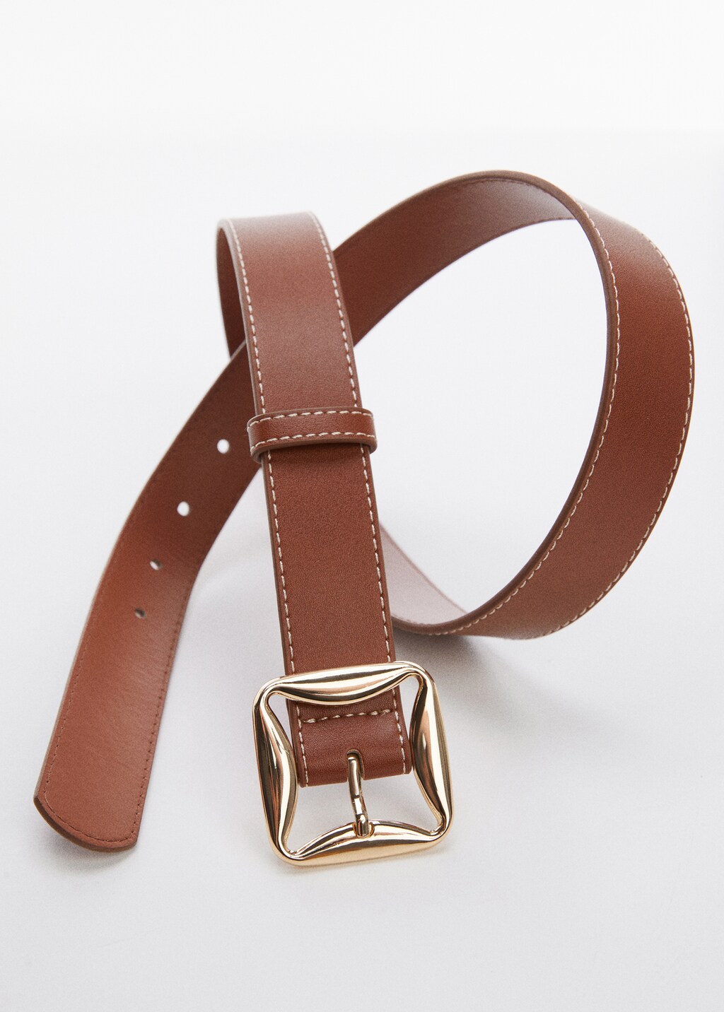 Belt with geometric buckle  - Details of the article 1