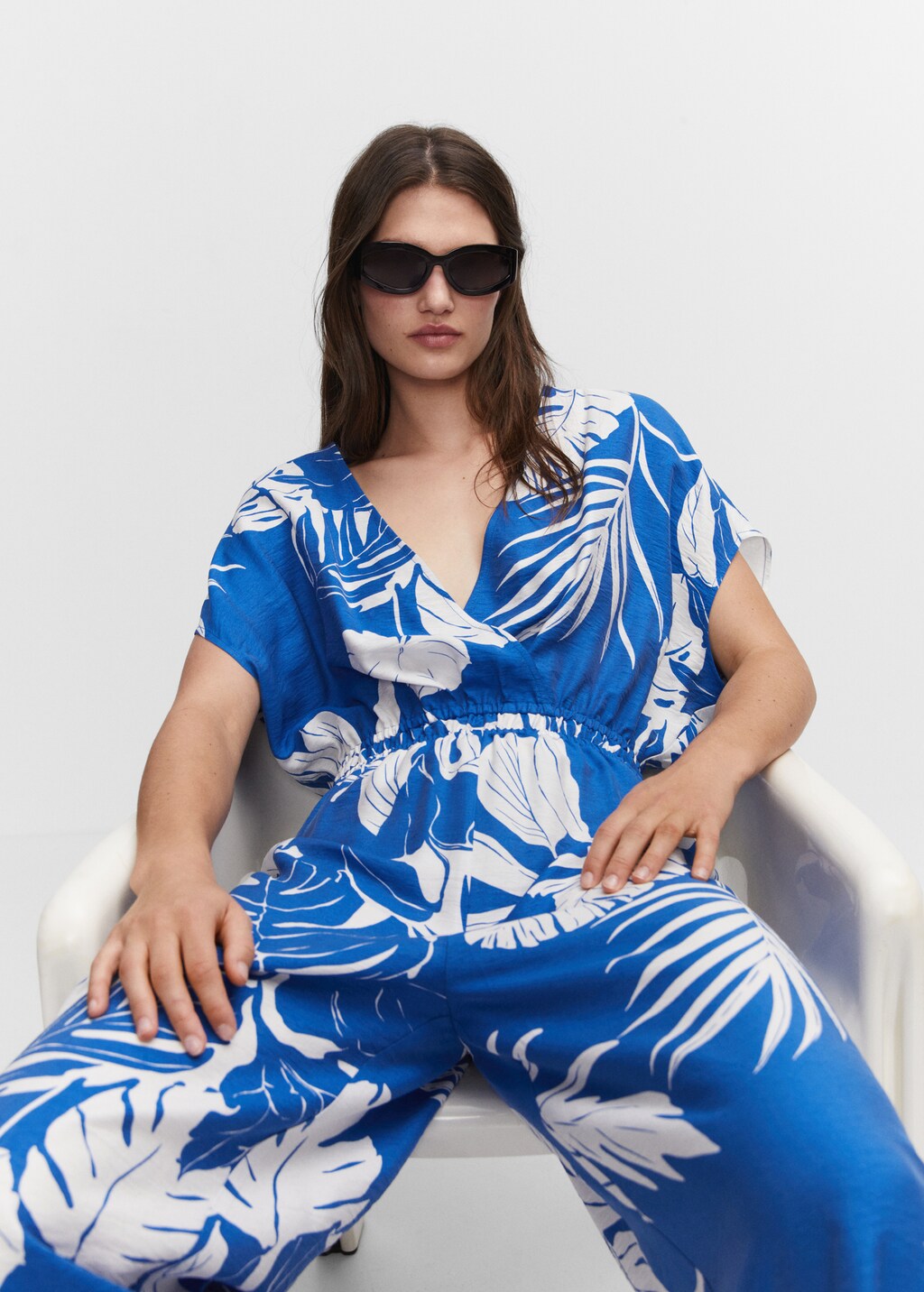 Tropical print jumpsuit - Details of the article 2