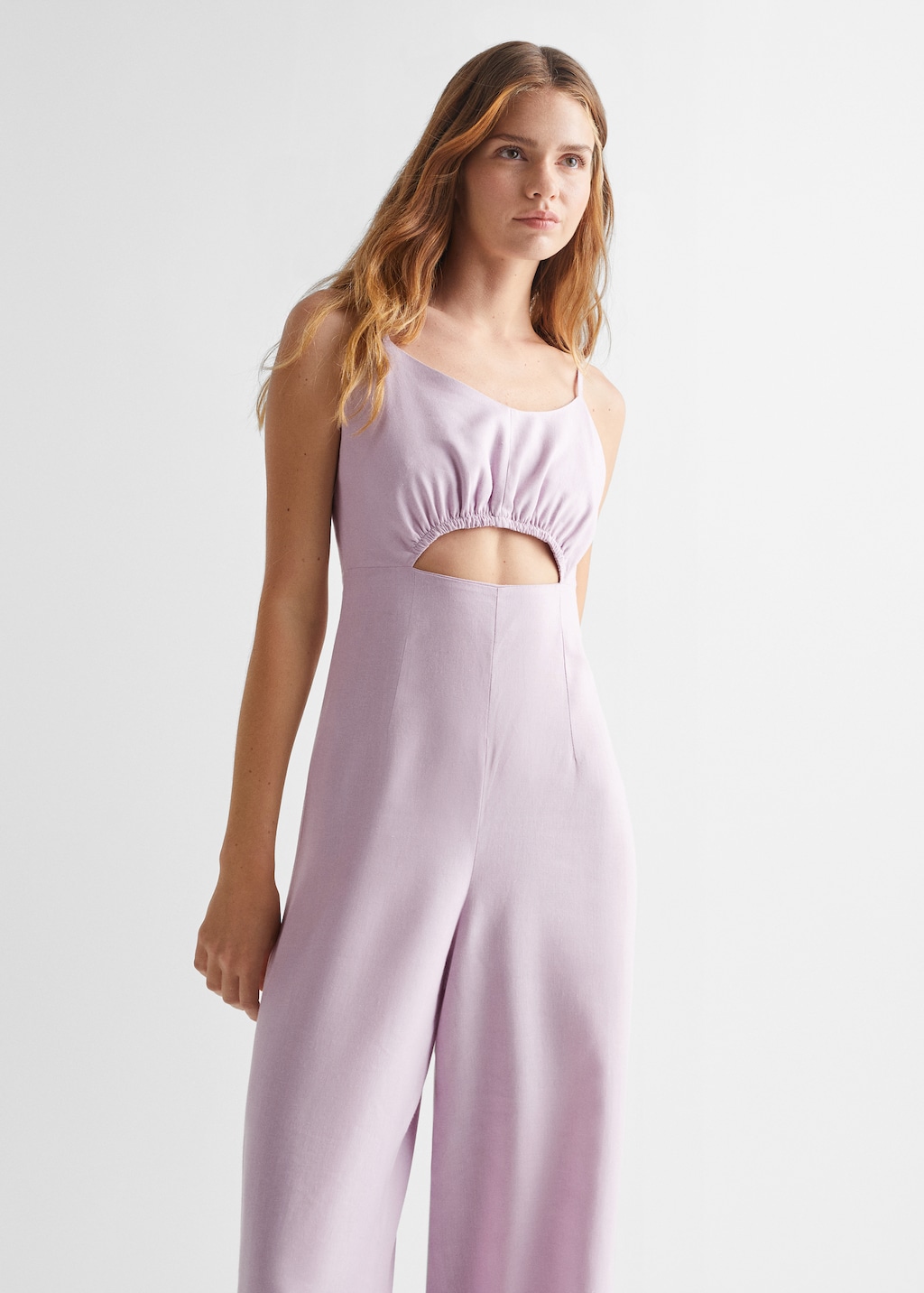 Long jumpsuit with cut-out - Medium plane