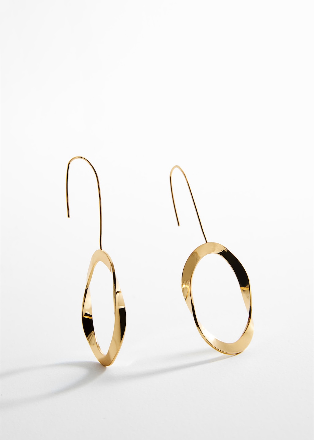 Rigid oval earrings - Medium plane