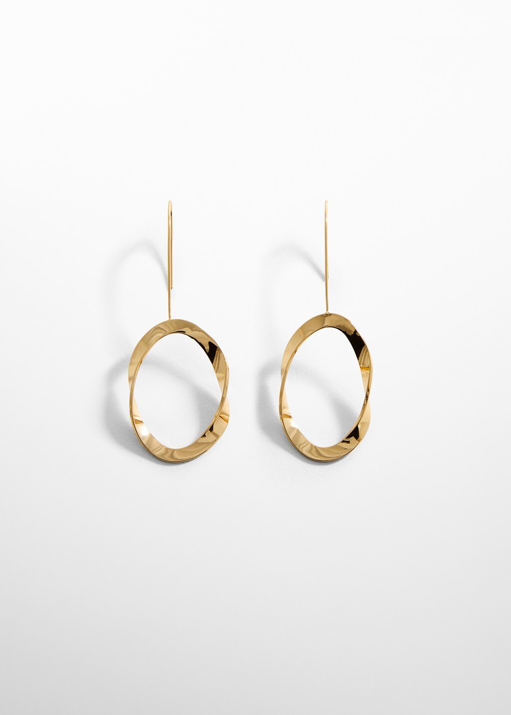 Rigid oval earrings - Article without model