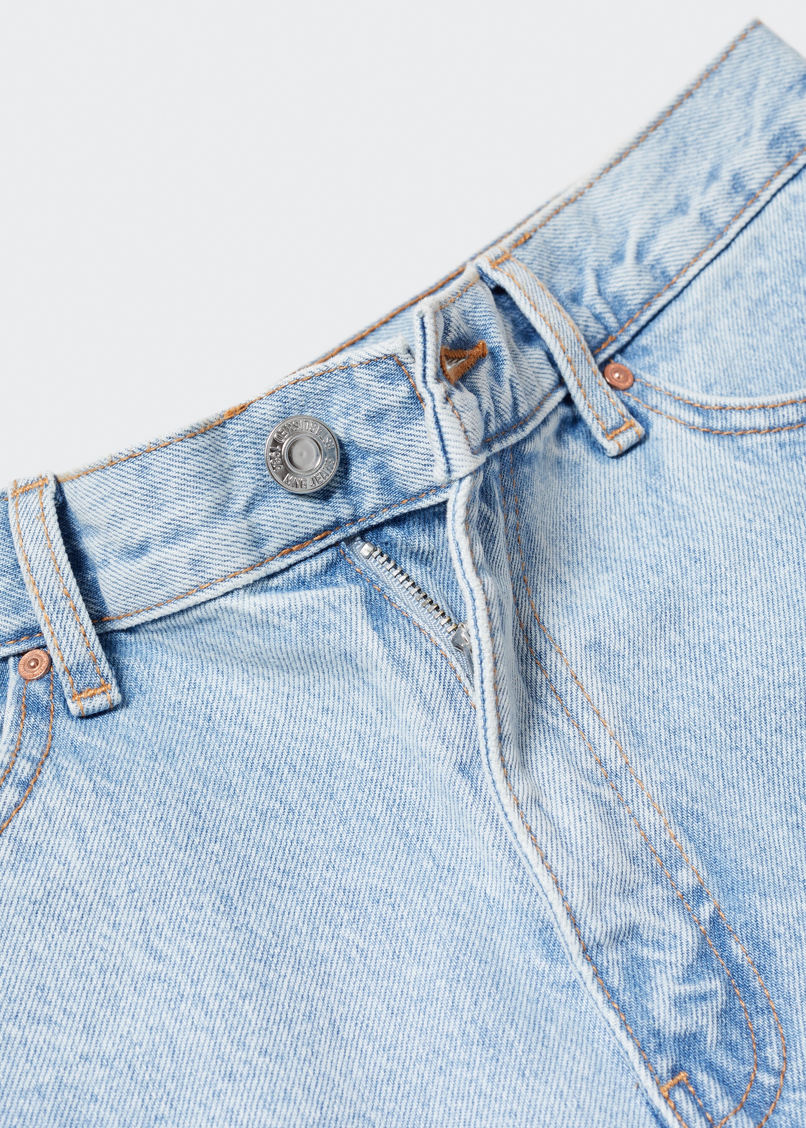 Džínové šortky s vysokým pasem - Detail zboží 8