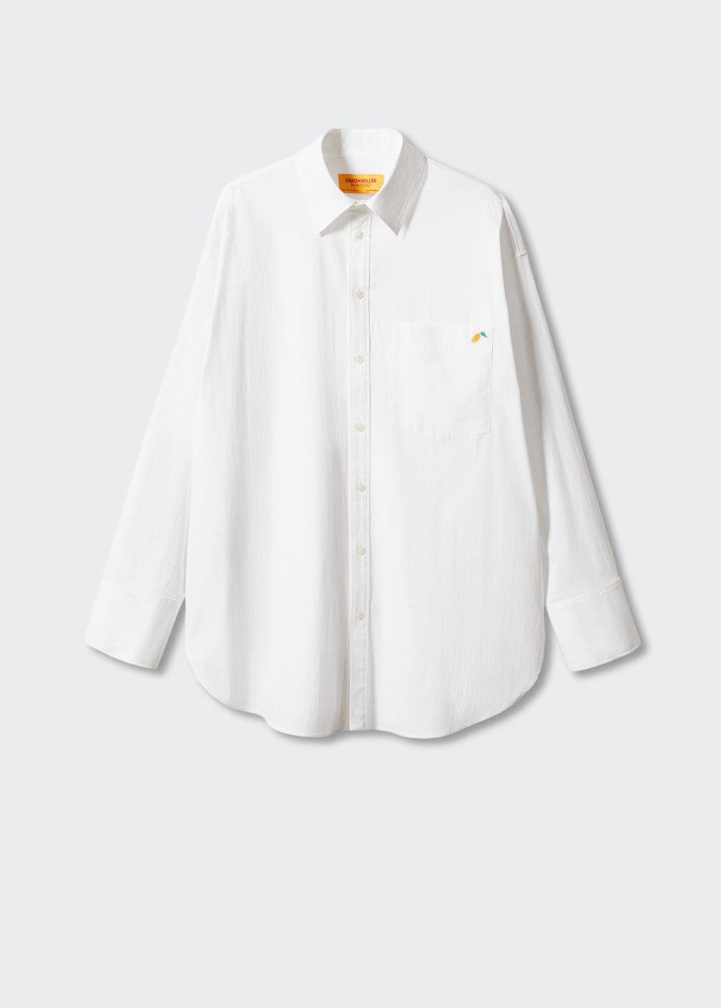 Camisa blanca oversize mango sale