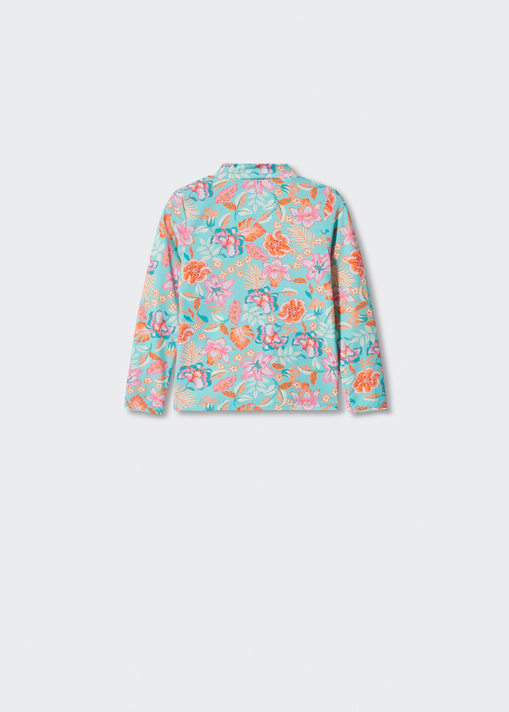 Shirt mit Blumenmuster - Rückseite des Artikels