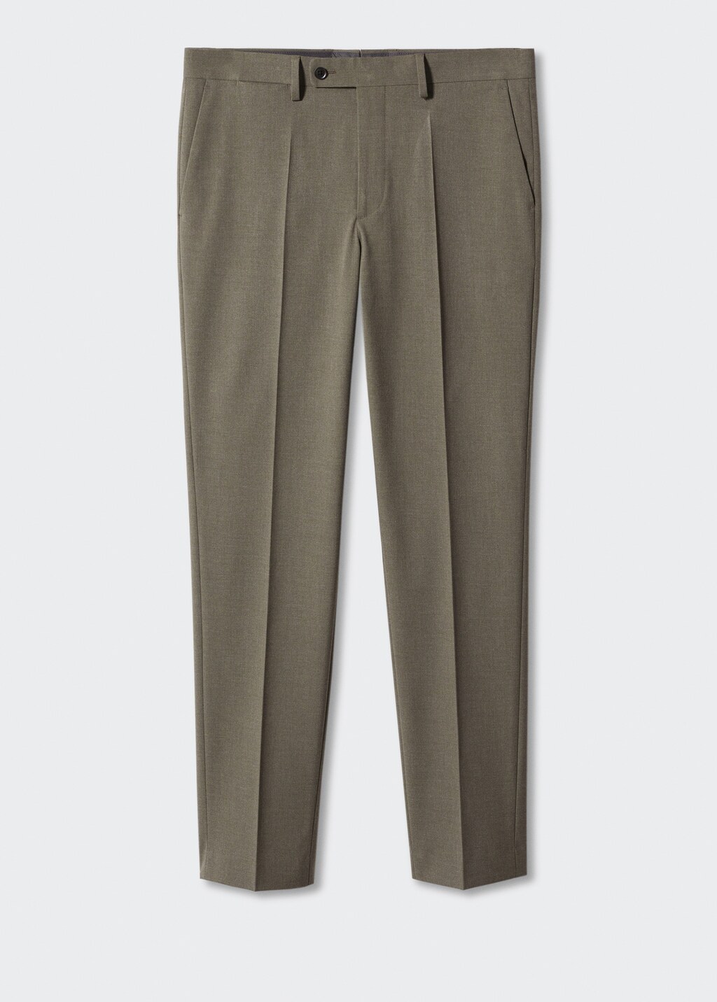 Stretch-fabric slim-fit suit trousers - Article without model