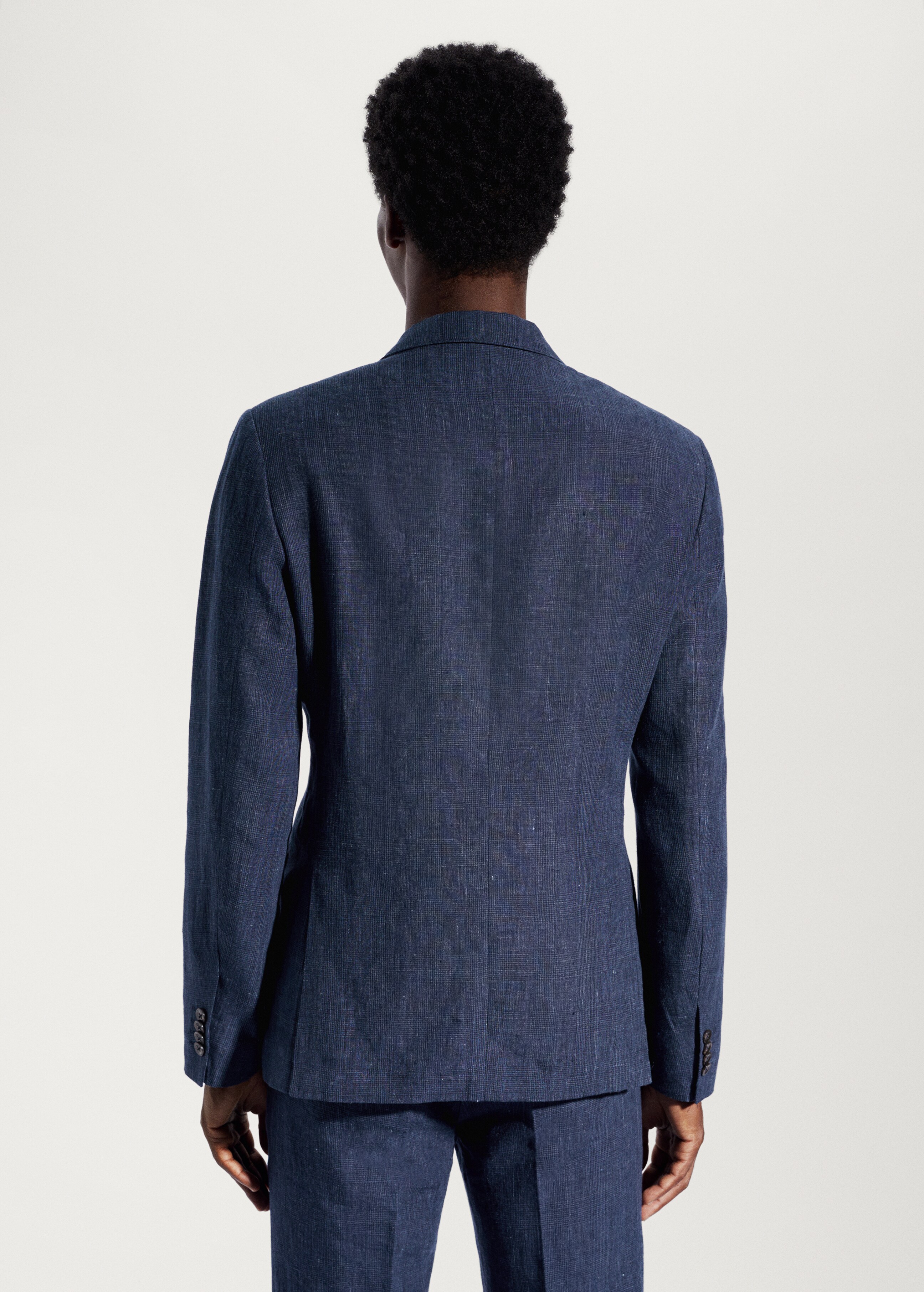 Blazer suit 100% linen - Reverse of the article