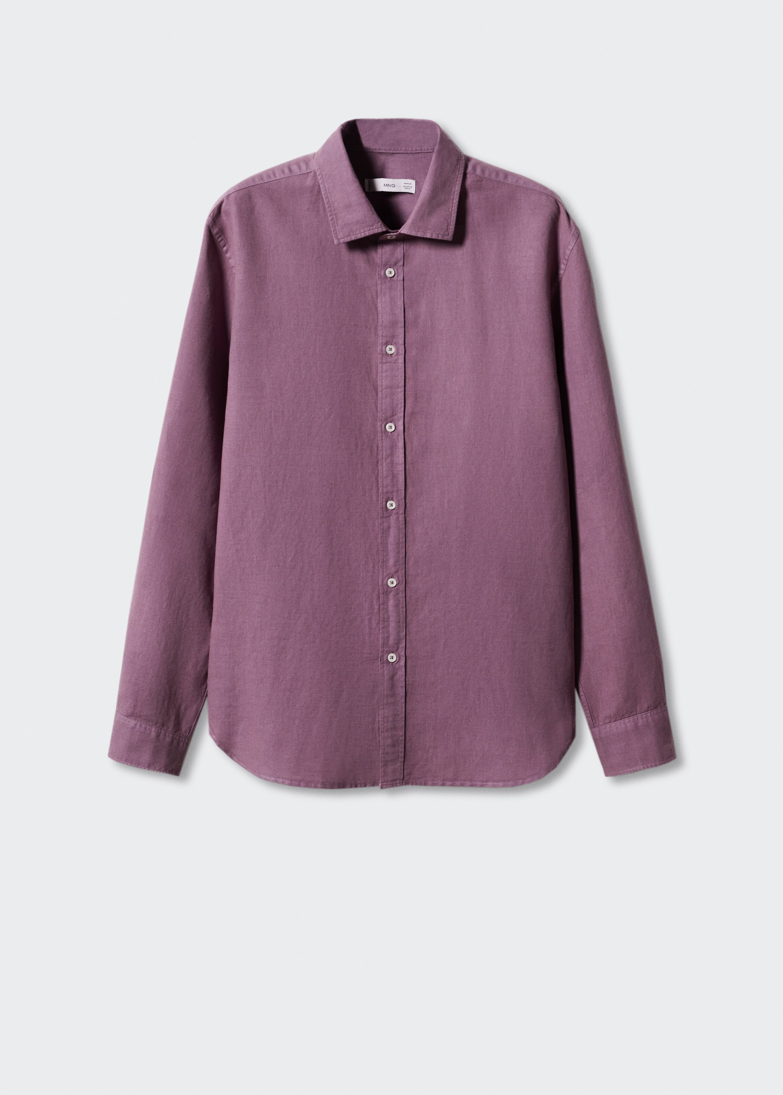 Regular-fit linen cotton shirt - Article without model