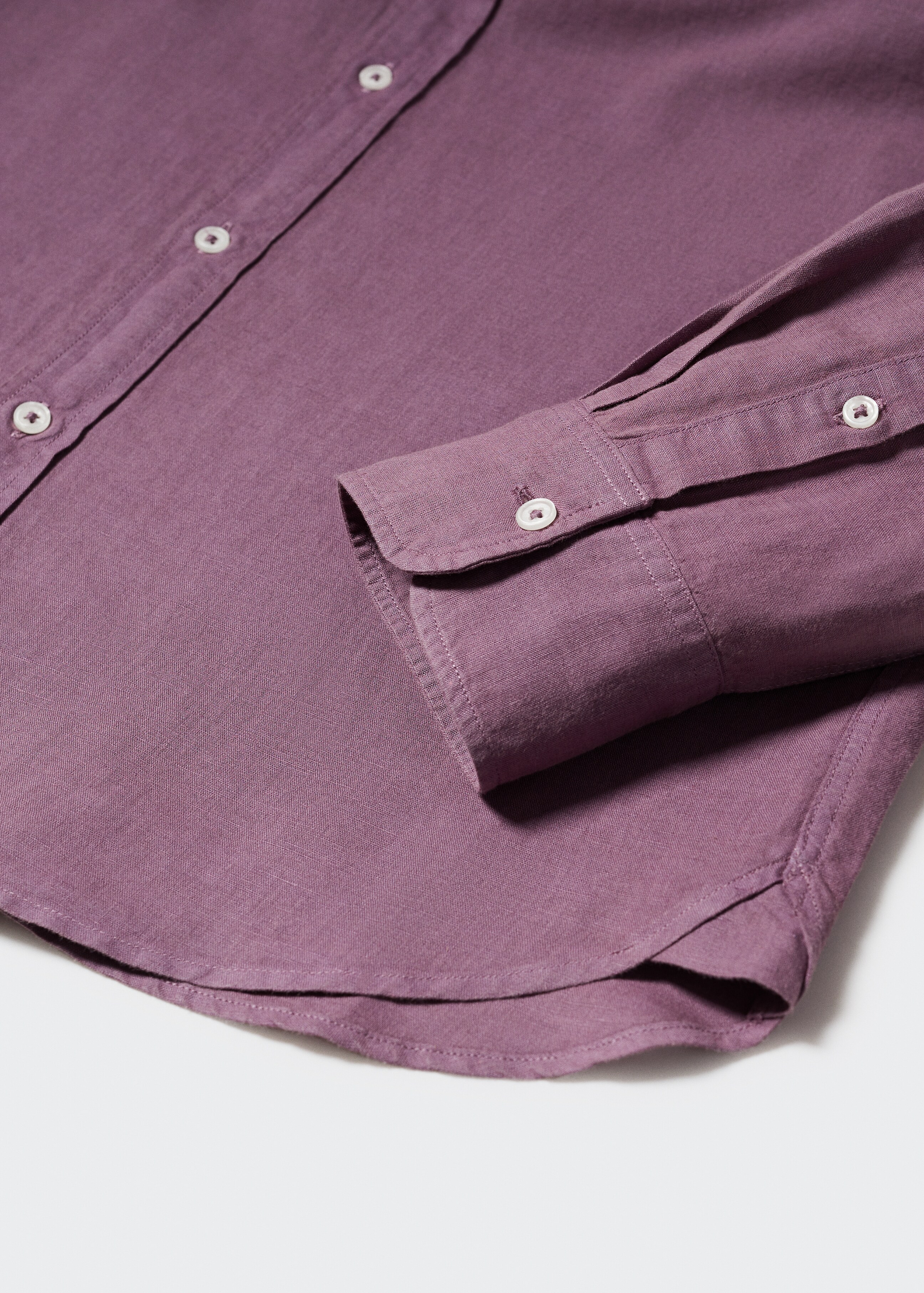 Regular-fit linen cotton shirt - Details of the article 8