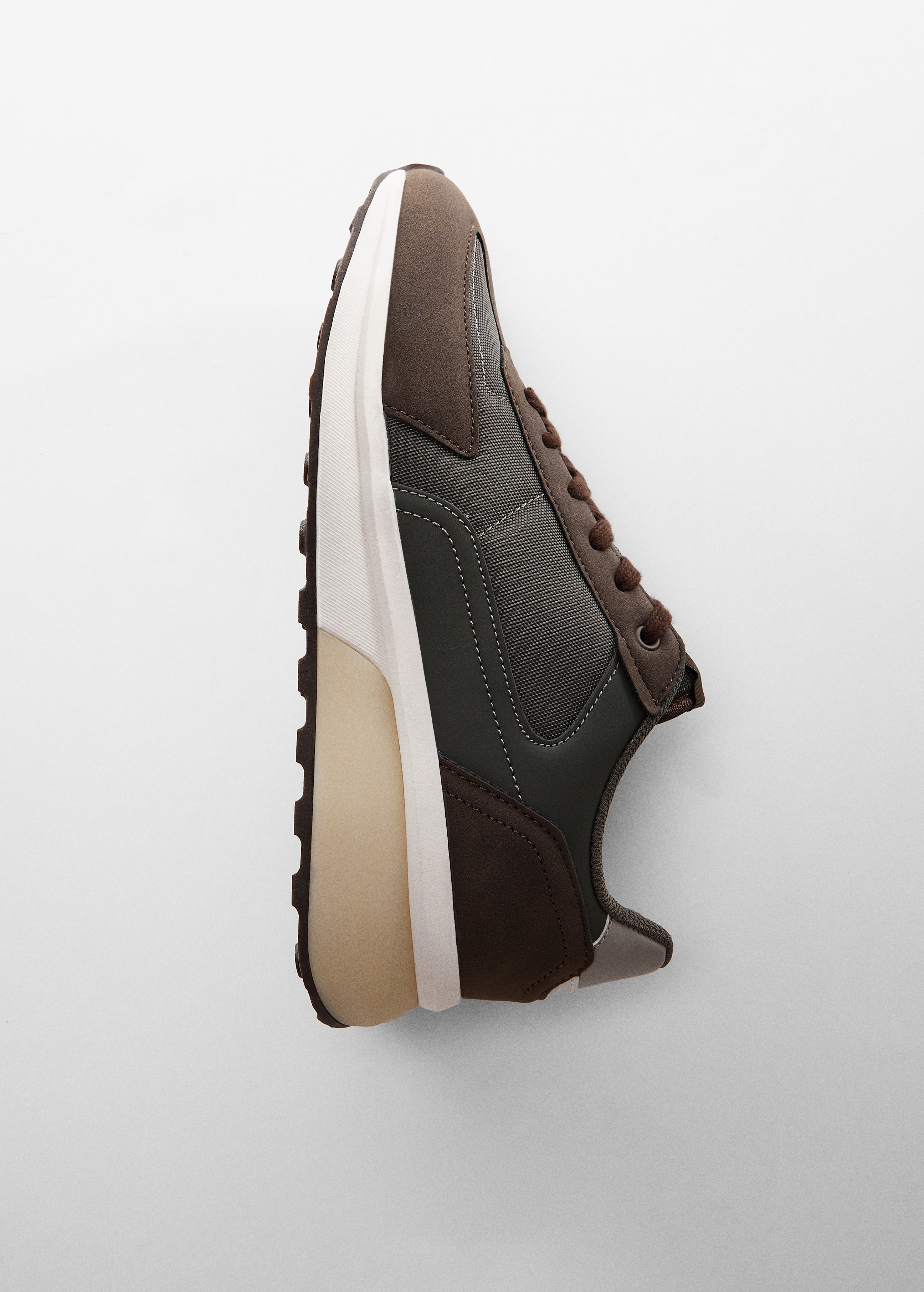 Leather mixed sneakers - Details of the article 5