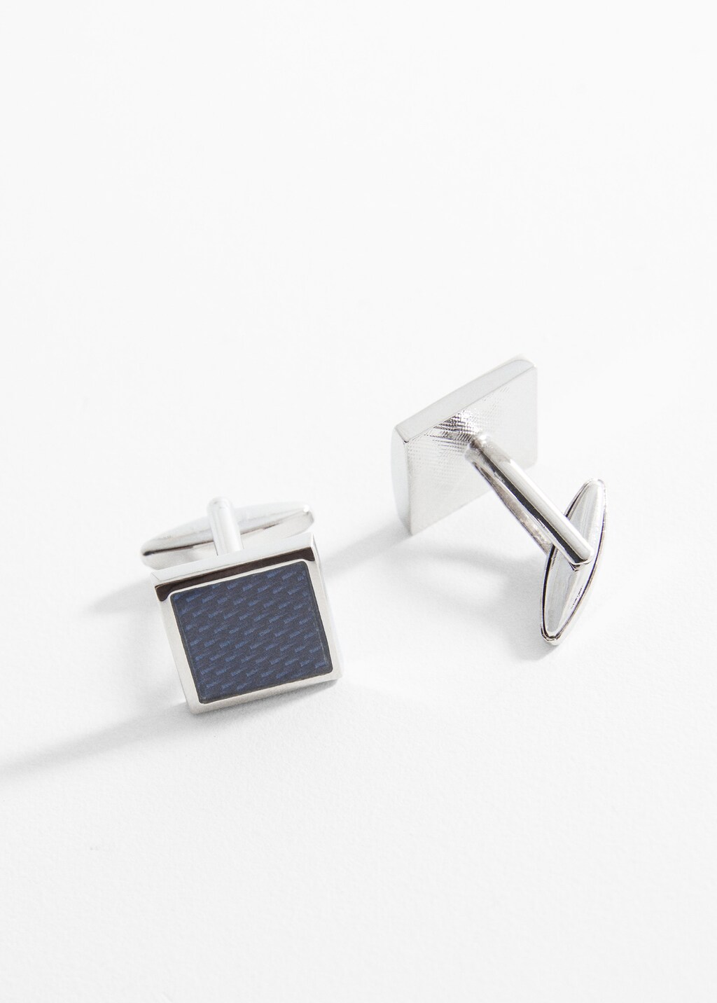 Coloured square cufflinks - Medium plane