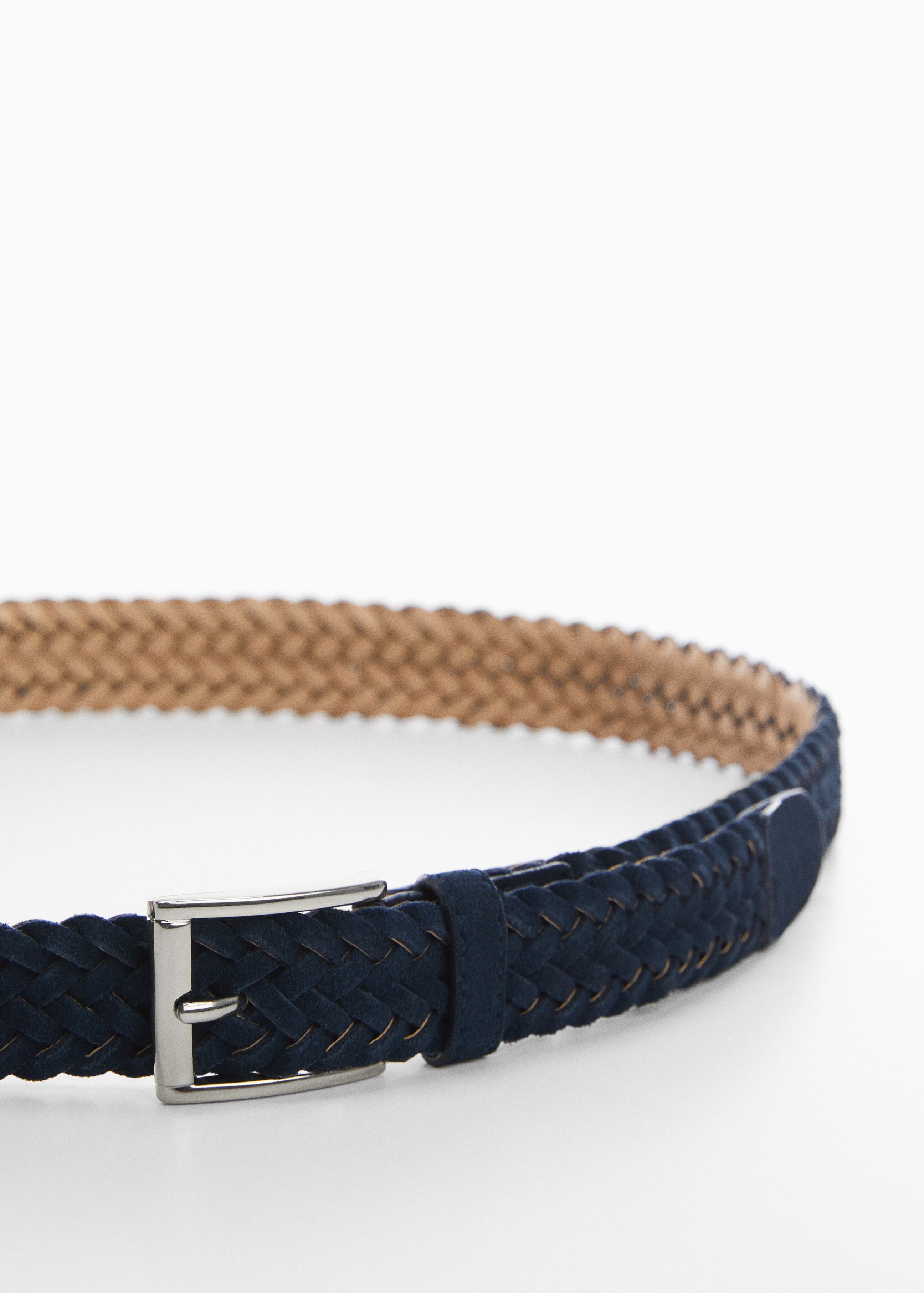 Braided suede belt - Medium plane