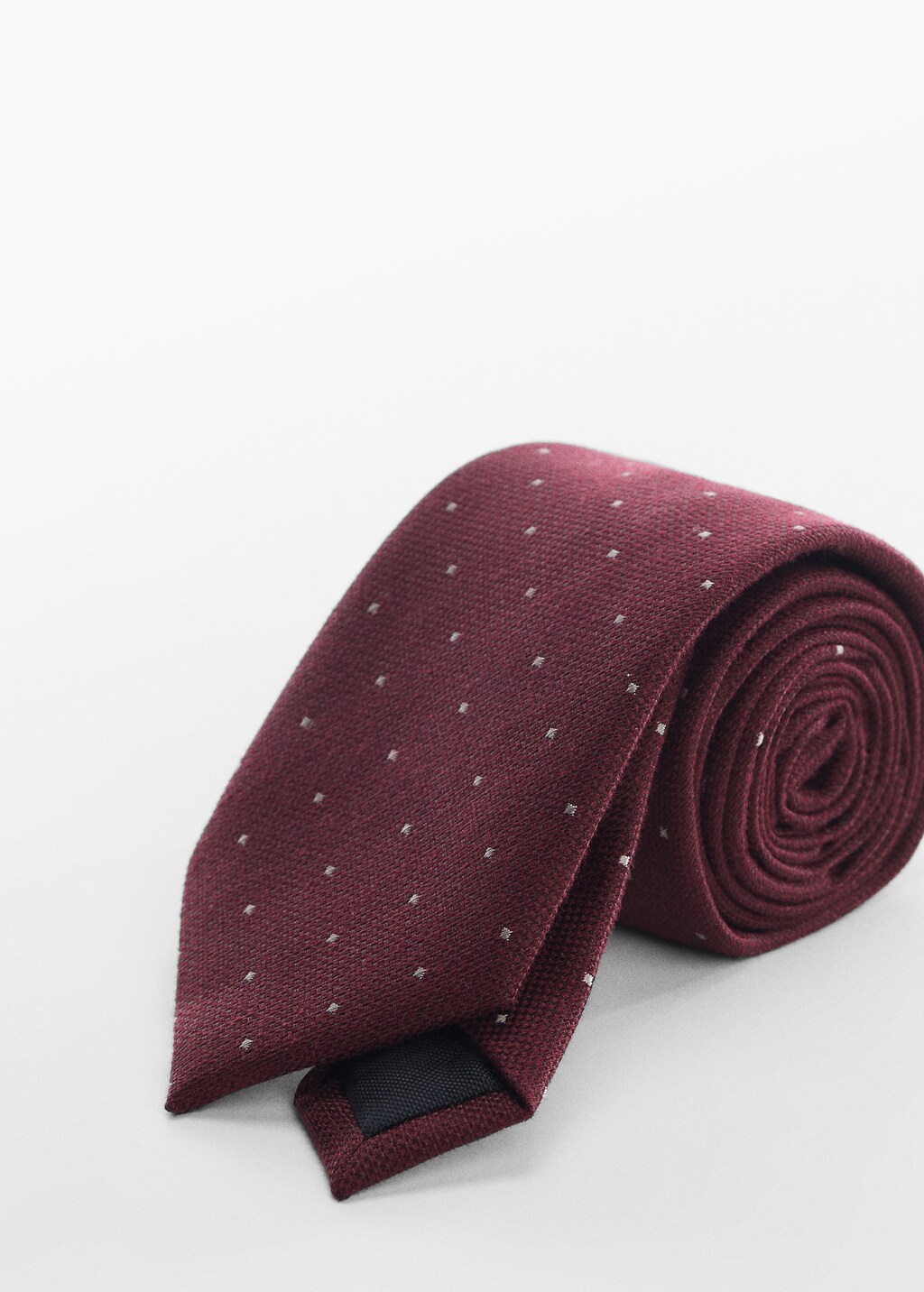 Tie with micro polka-dot structure - Medium plane