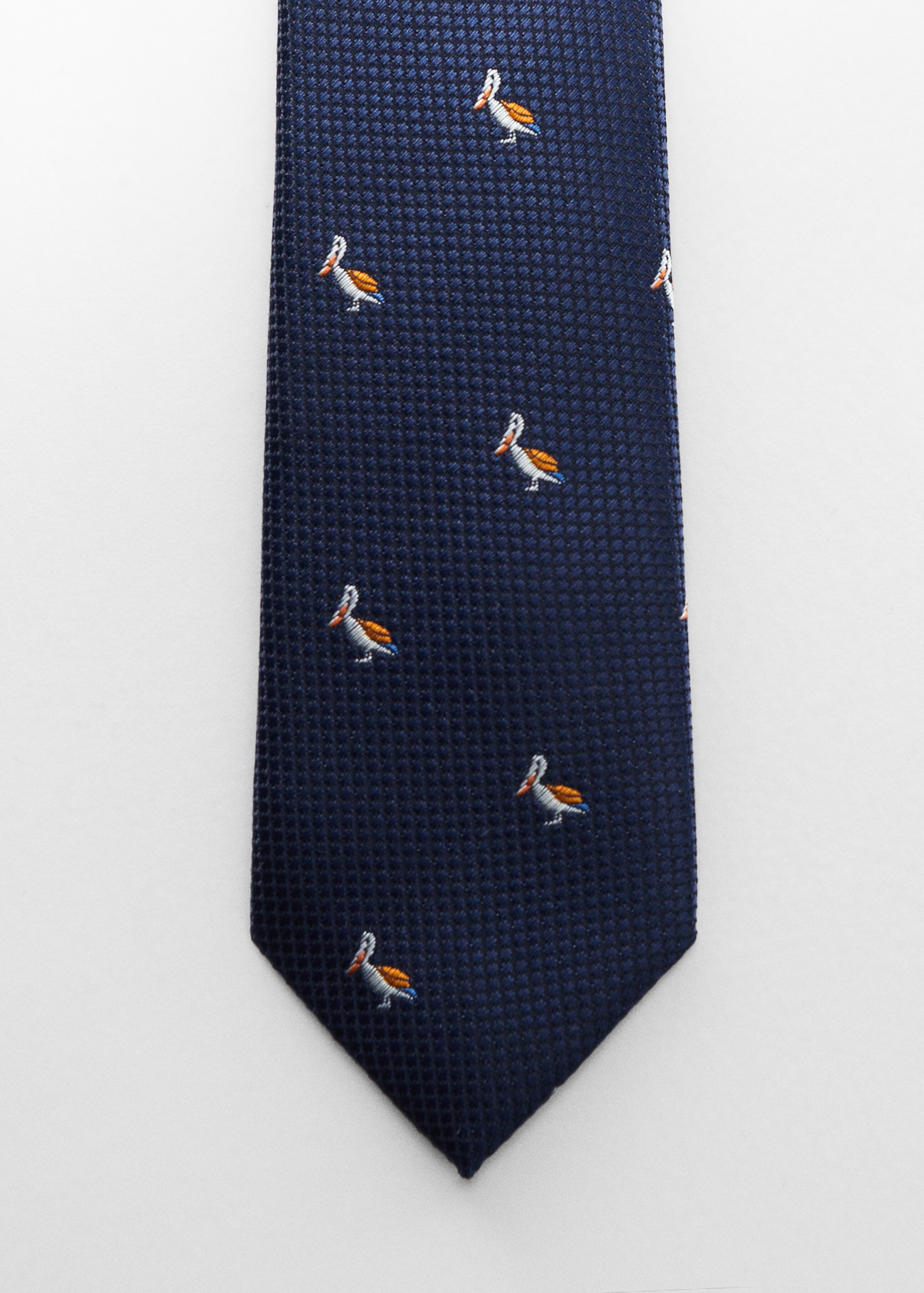 Tie with animals print  - Details of the article 1