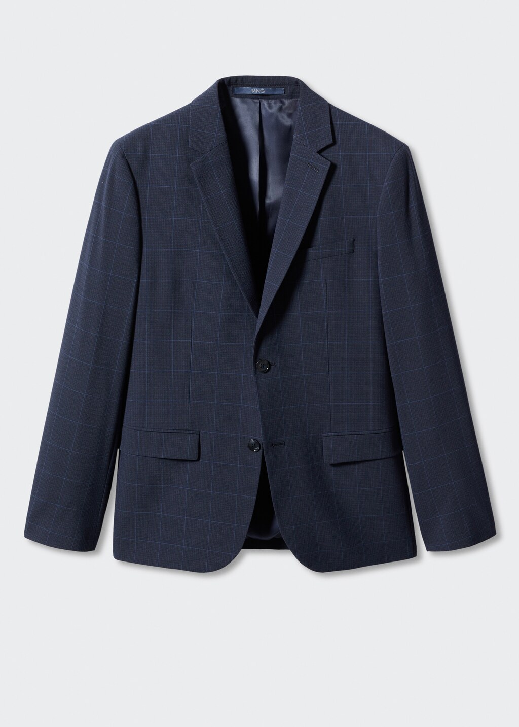 Super slim-fit check suit jacket - Article without model