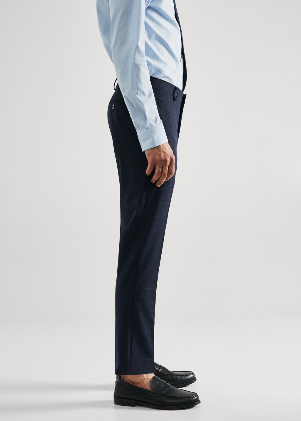 Super slim-fit Tailored check trousers - Details of the article 2