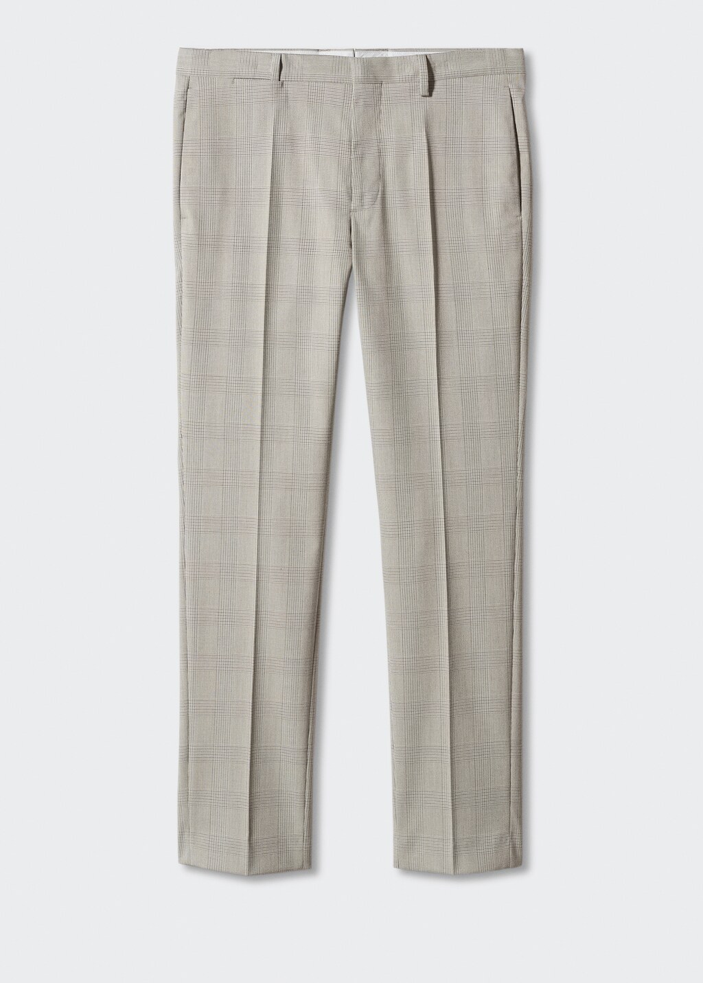 Super slim-fit printed suit trousers - Article without model