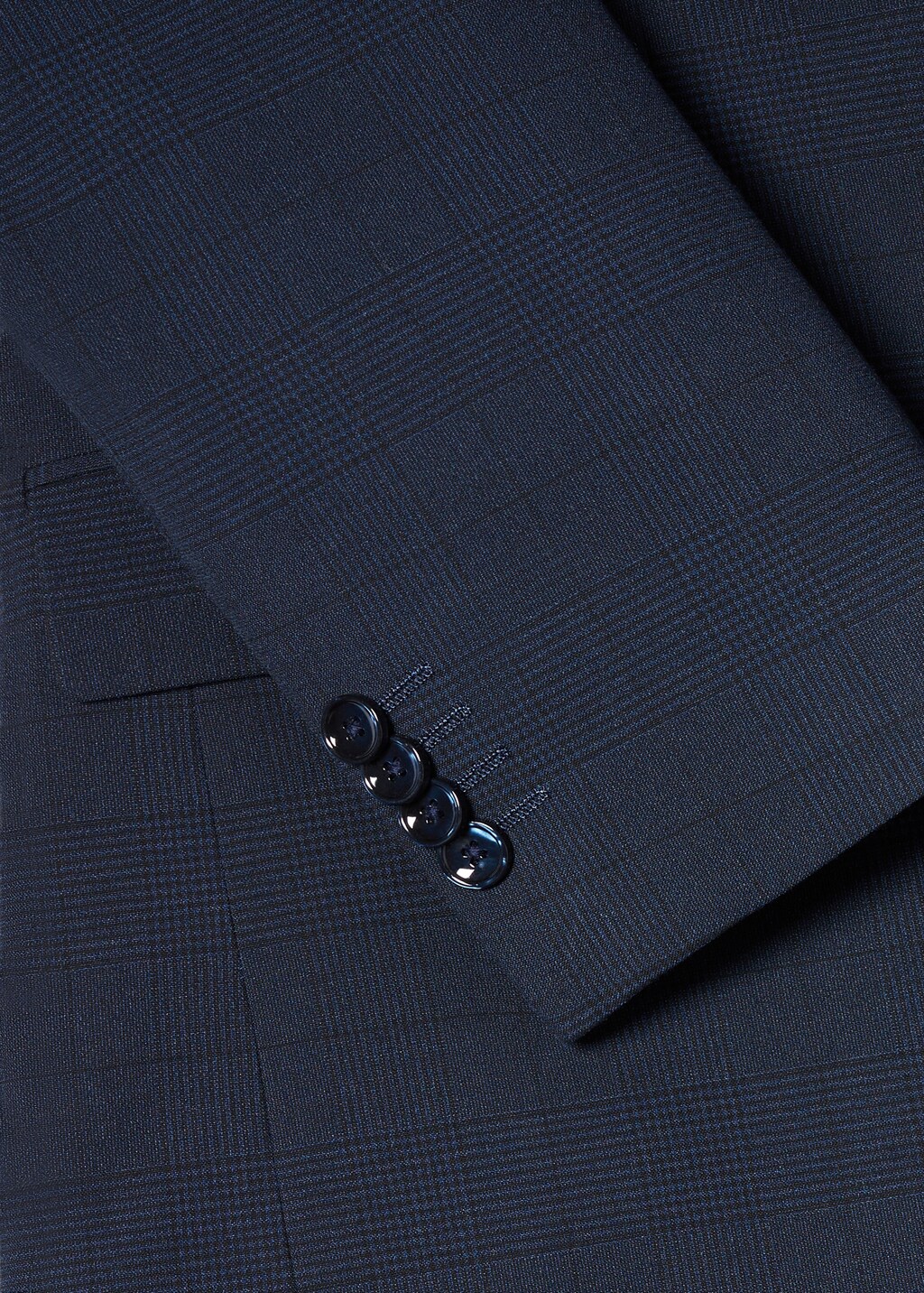 Stretch fabric slim-fit printed suit jacket  - Details of the article 0