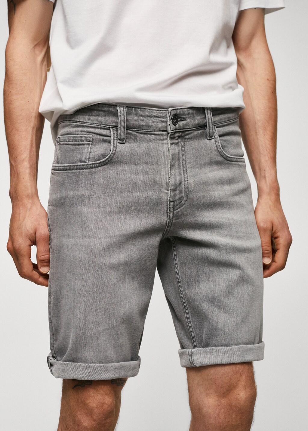 Slim Fit-Jeans-Bermudashorts - Detail des Artikels 1