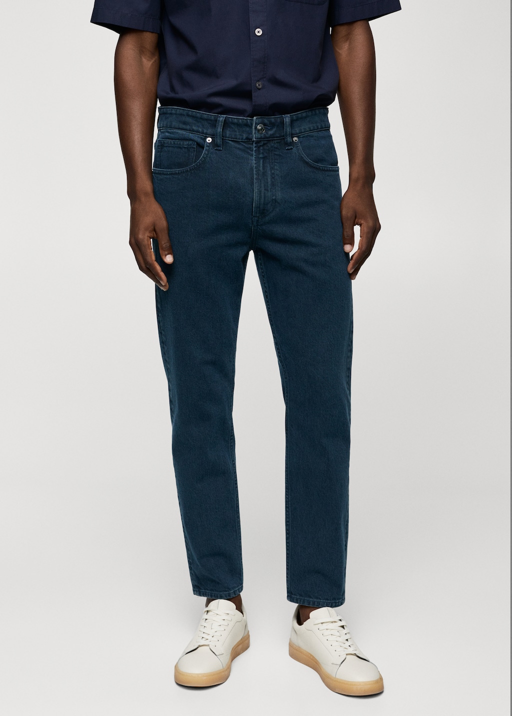 Ben tapered cropped jeans - Medium plane