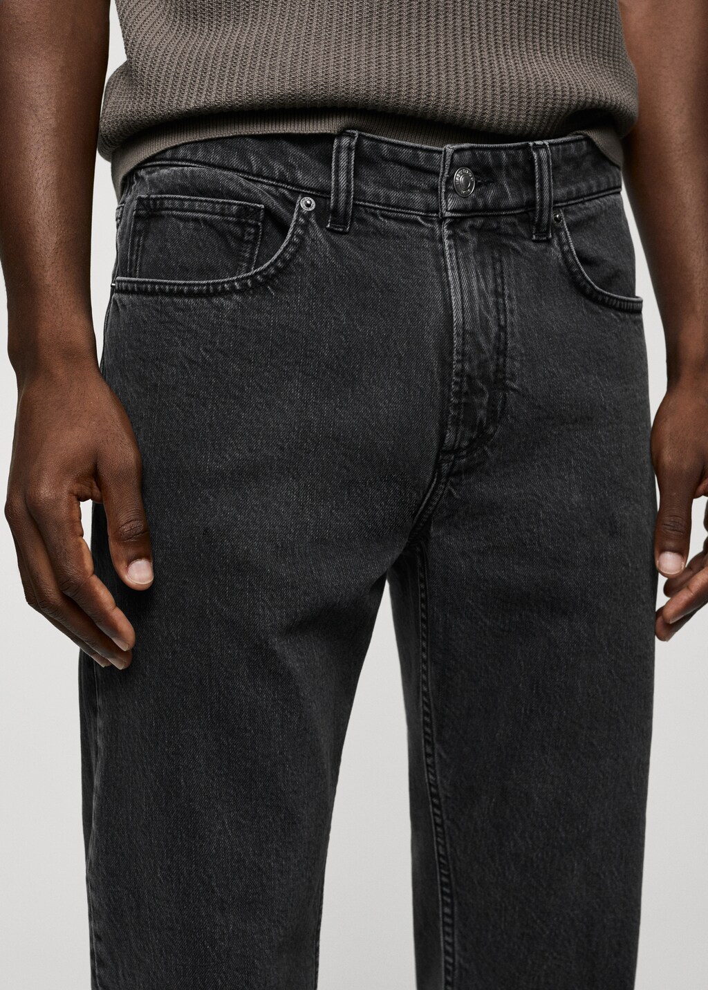 Ben tapered cropped jeans - Details of the article 1