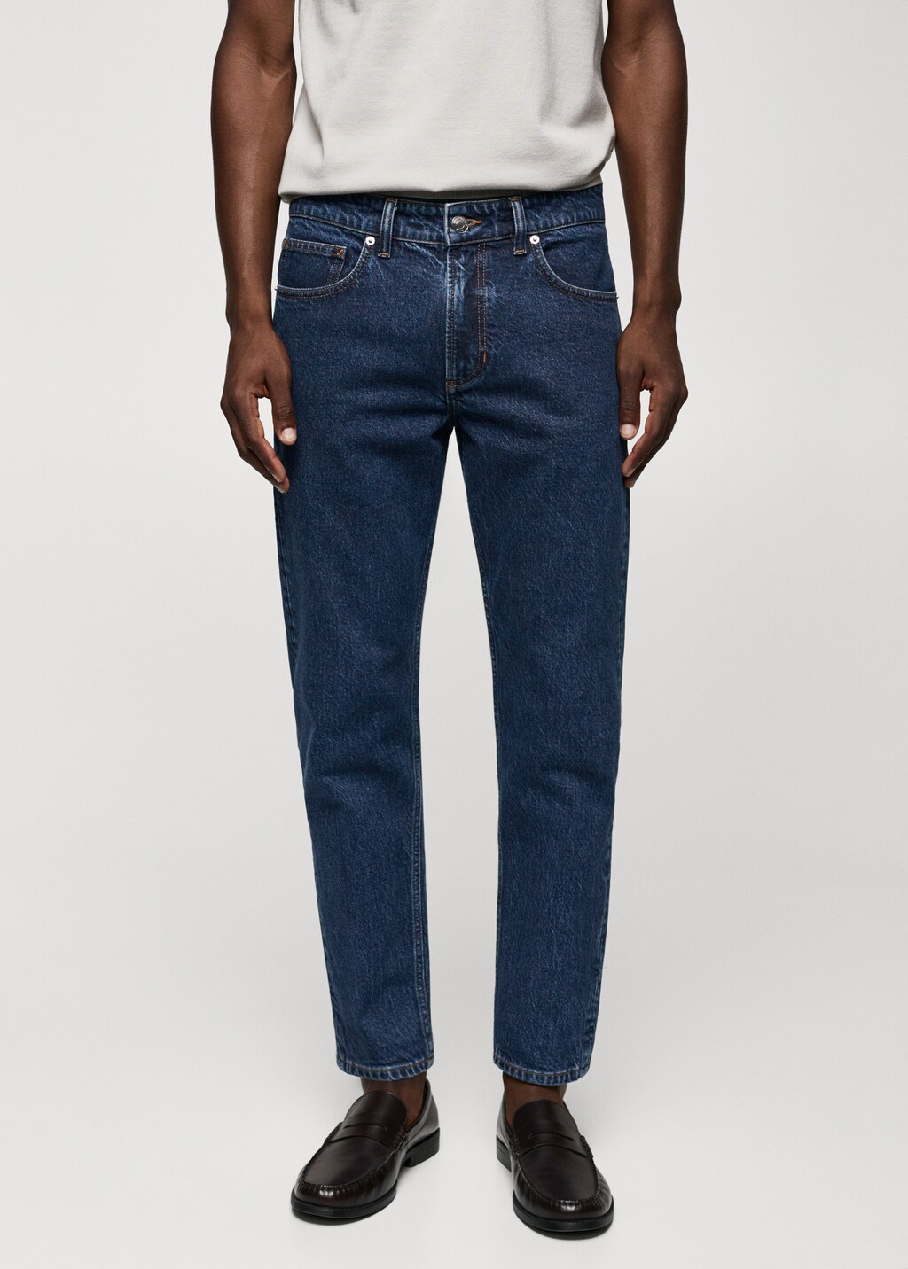 Ben tapered cropped jeans - Medium plane