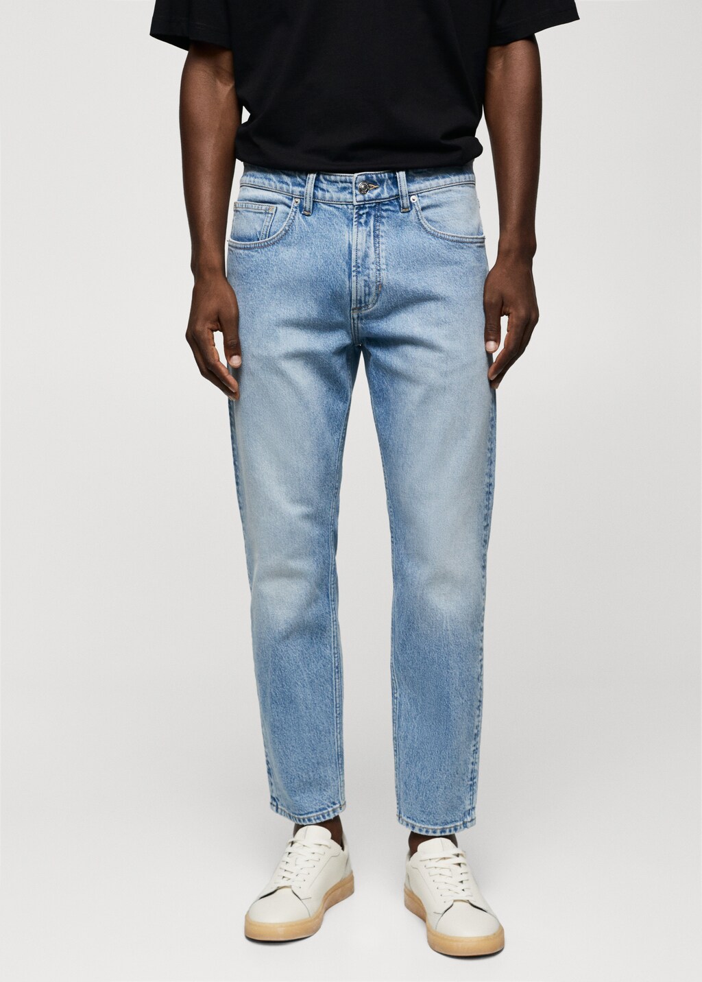 Jeans Ben tapered cropped - Plano medio