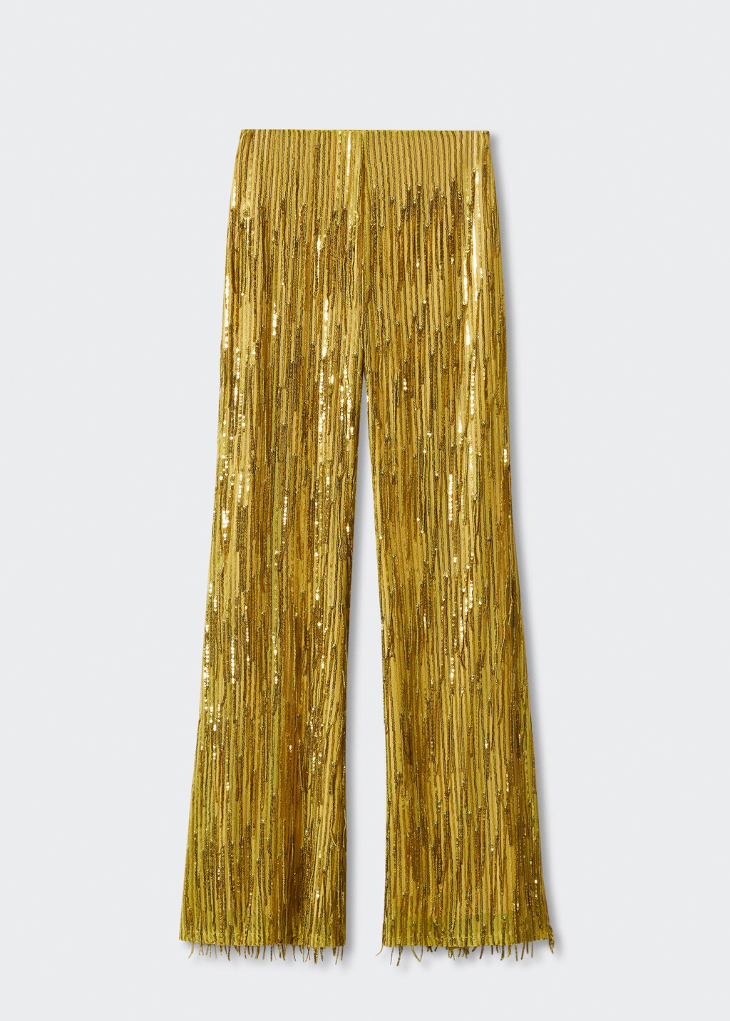 Metallic fringed trousers - Article without model