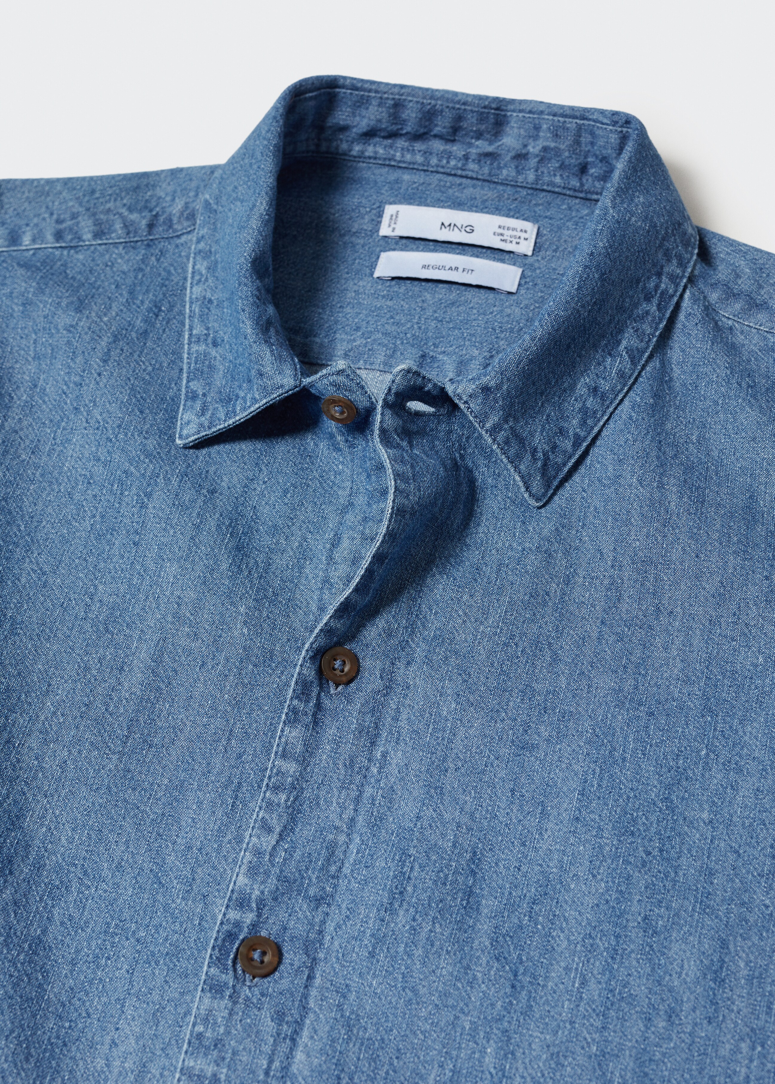 100% cotton chambray shirt - Details of the article 8