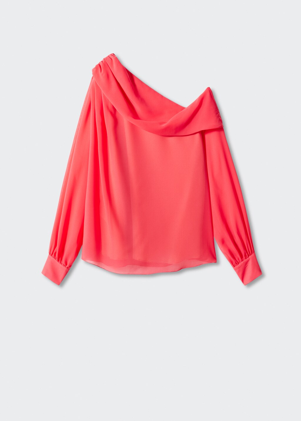 Asymmetrical oversized blouse - Article without model