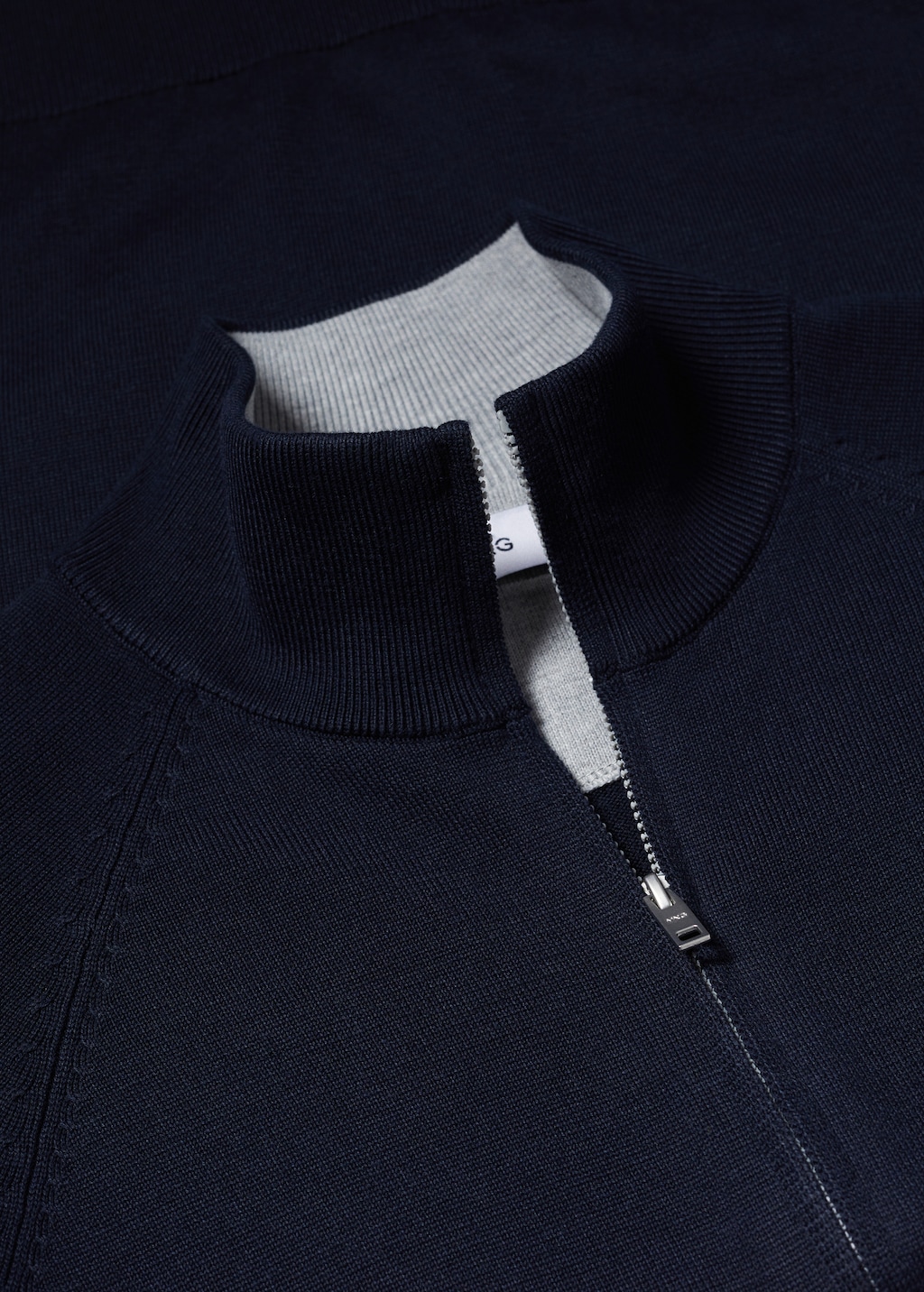 Zipped cotton cardigan - Details of the article 8