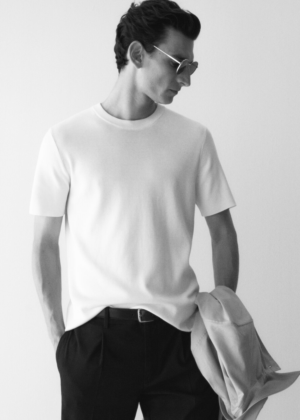 Cotton fine-knit t-shirt - Details of the article 6