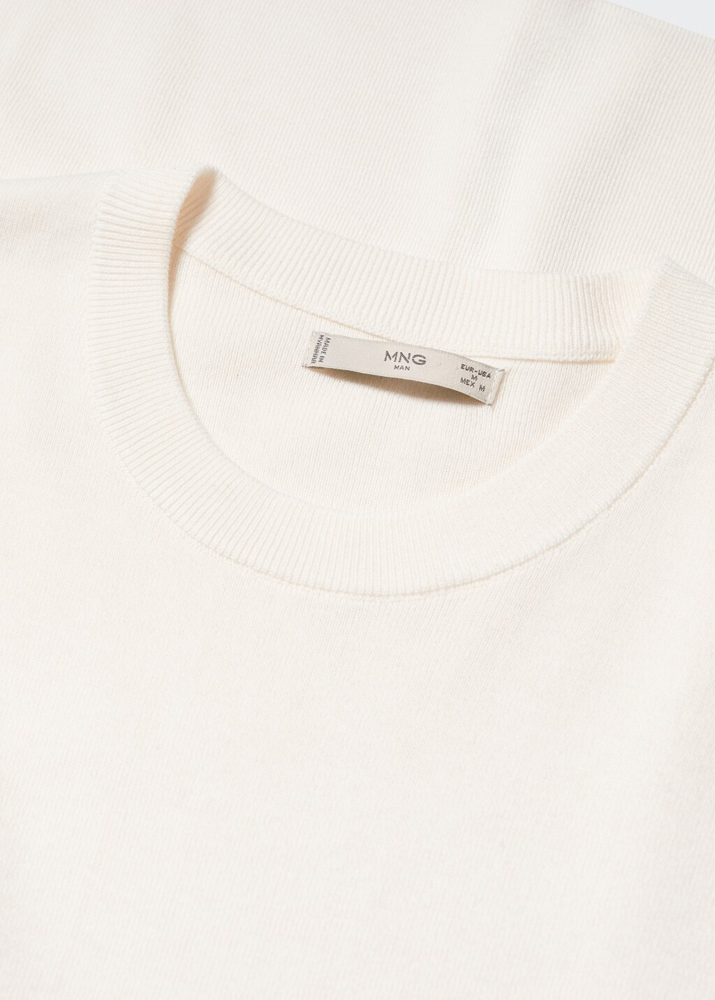 Cotton fine-knit t-shirt - Details of the article 8