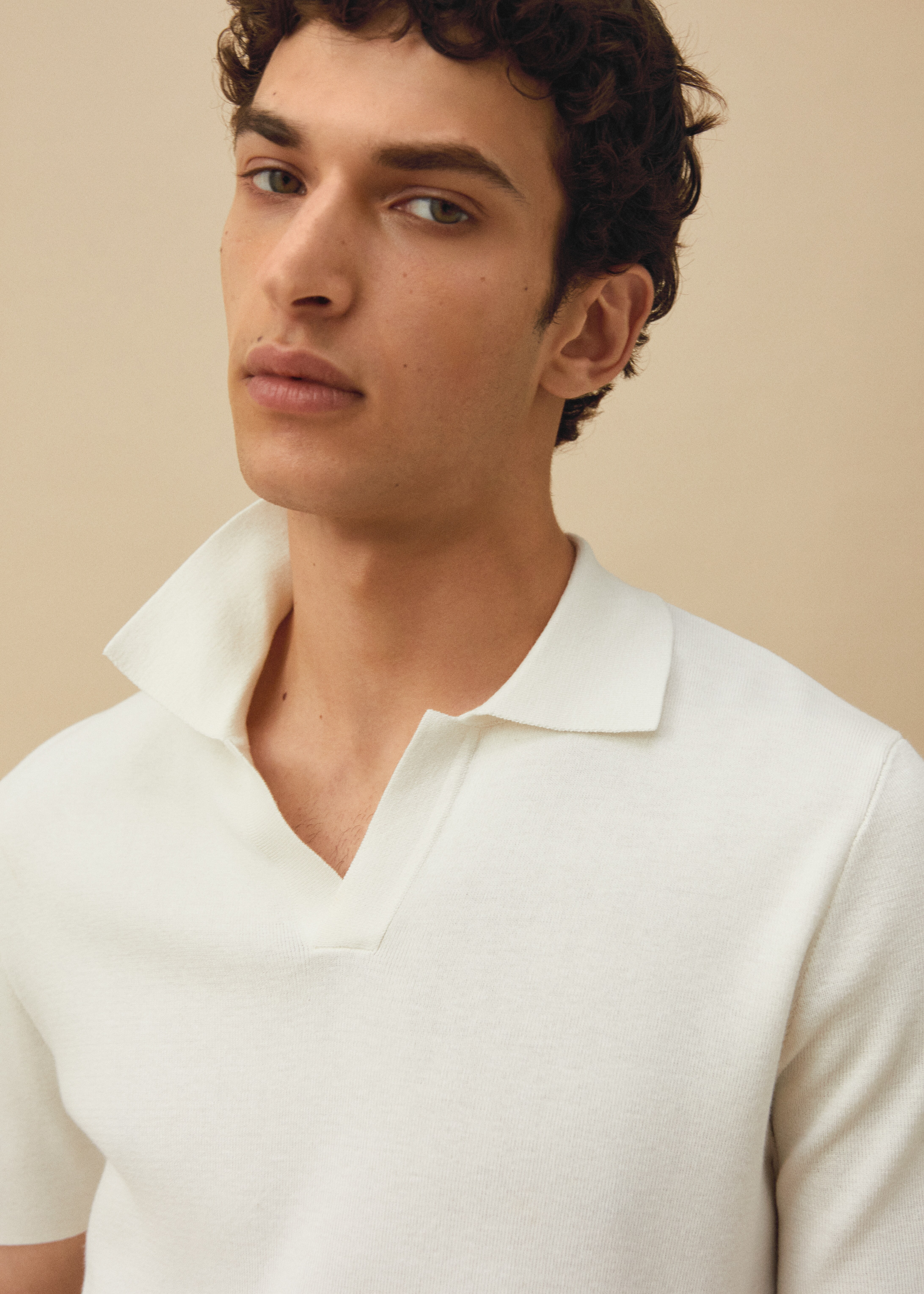Fine-knit polo shirt - Details of the article 5