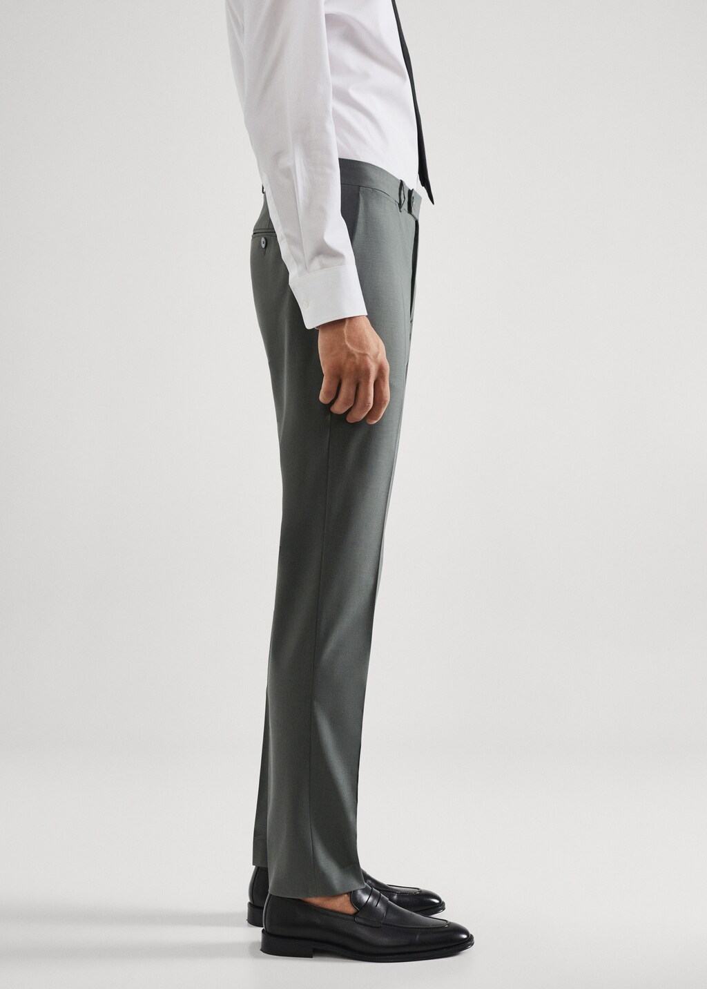 Pantalons vestit llana slim fit - Detall de l'article 2