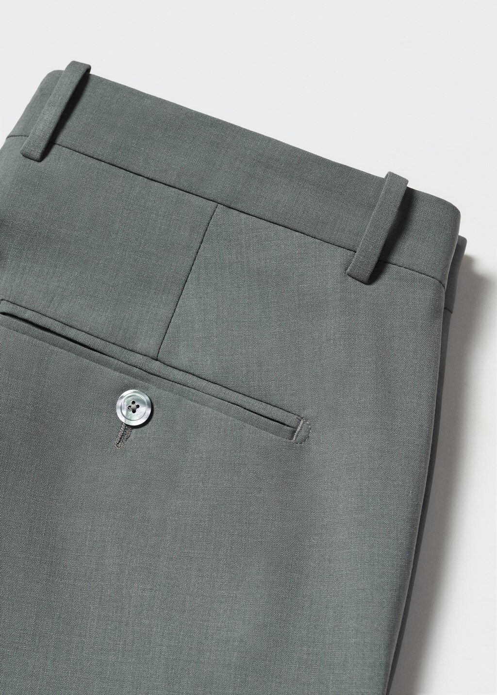 Vlněné oblekové kalhoty slim fit - Detail zboží 8