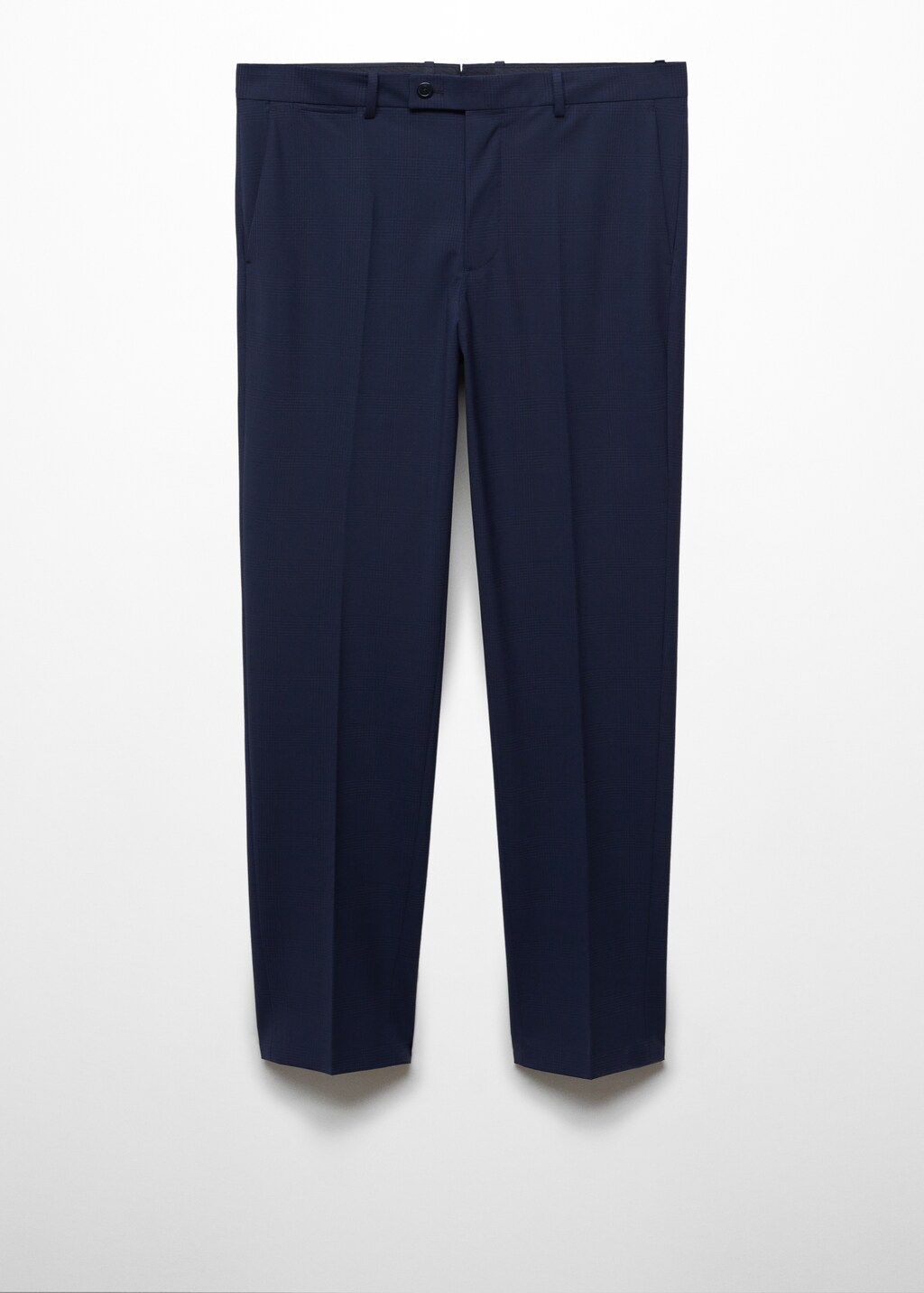 Wool slim-fit check suit trousers - Article without model