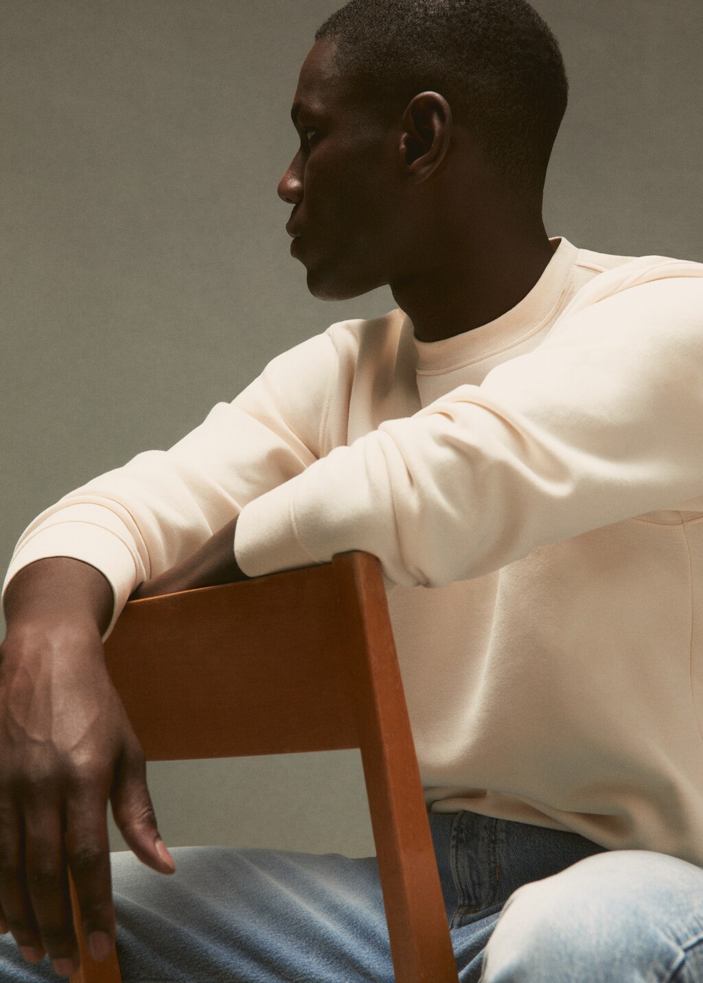 100% cotton basic sweatshirt  - Details of the article 6