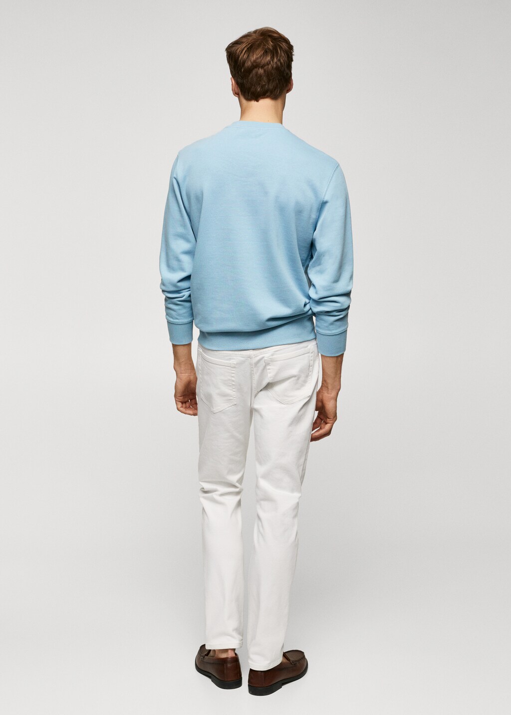 100% cotton basic sweatshirt  - Reverse of the article