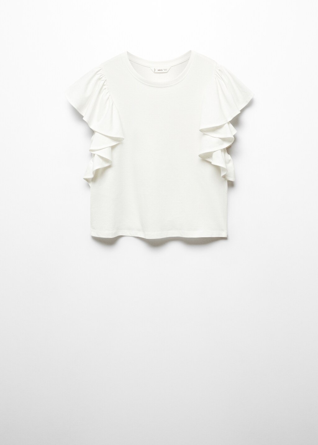 Frills cotton t-shirt - Article without model