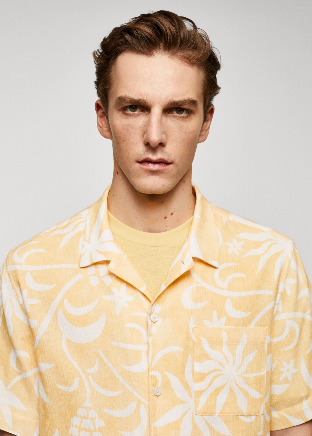 100% cotton Hawaiian-print shirt - Details of the article 1