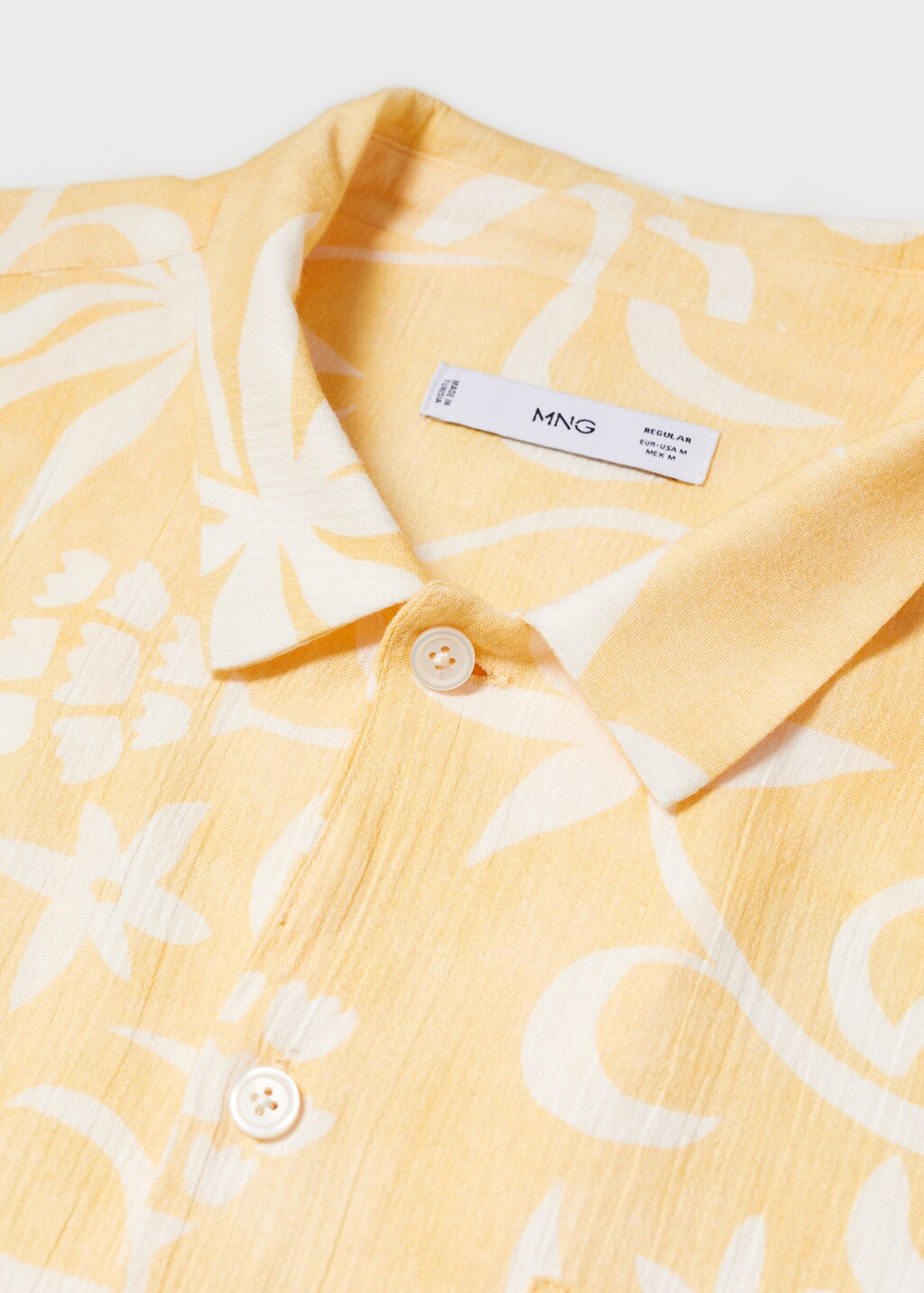 100% cotton Hawaiian-print shirt - Details of the article 8