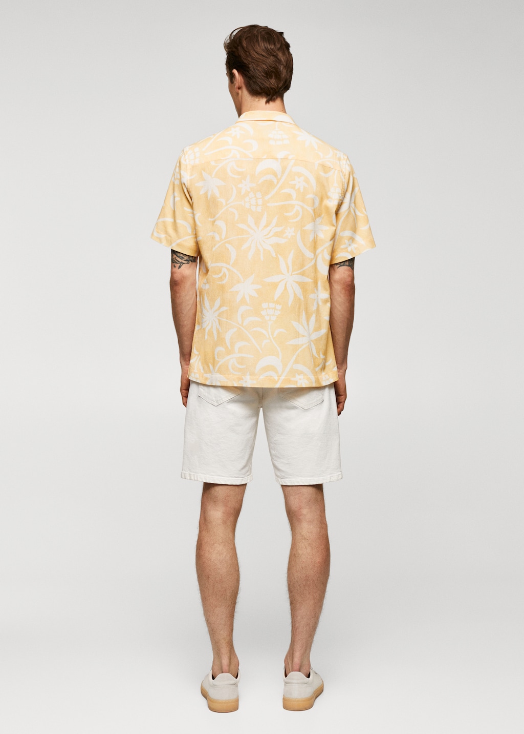 100% cotton Hawaiian-print shirt - Reverse of the article